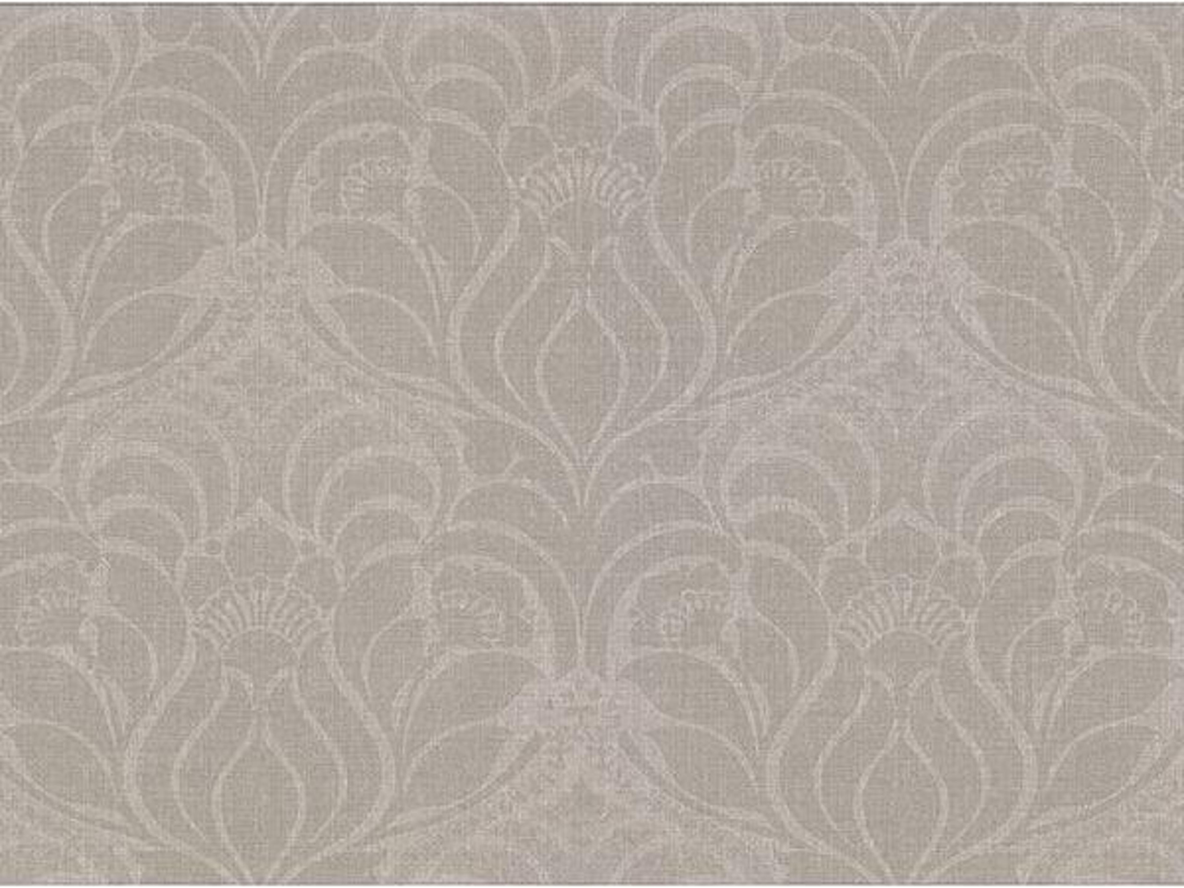 Warner Textures Sandor Grey Damask Wallpaper