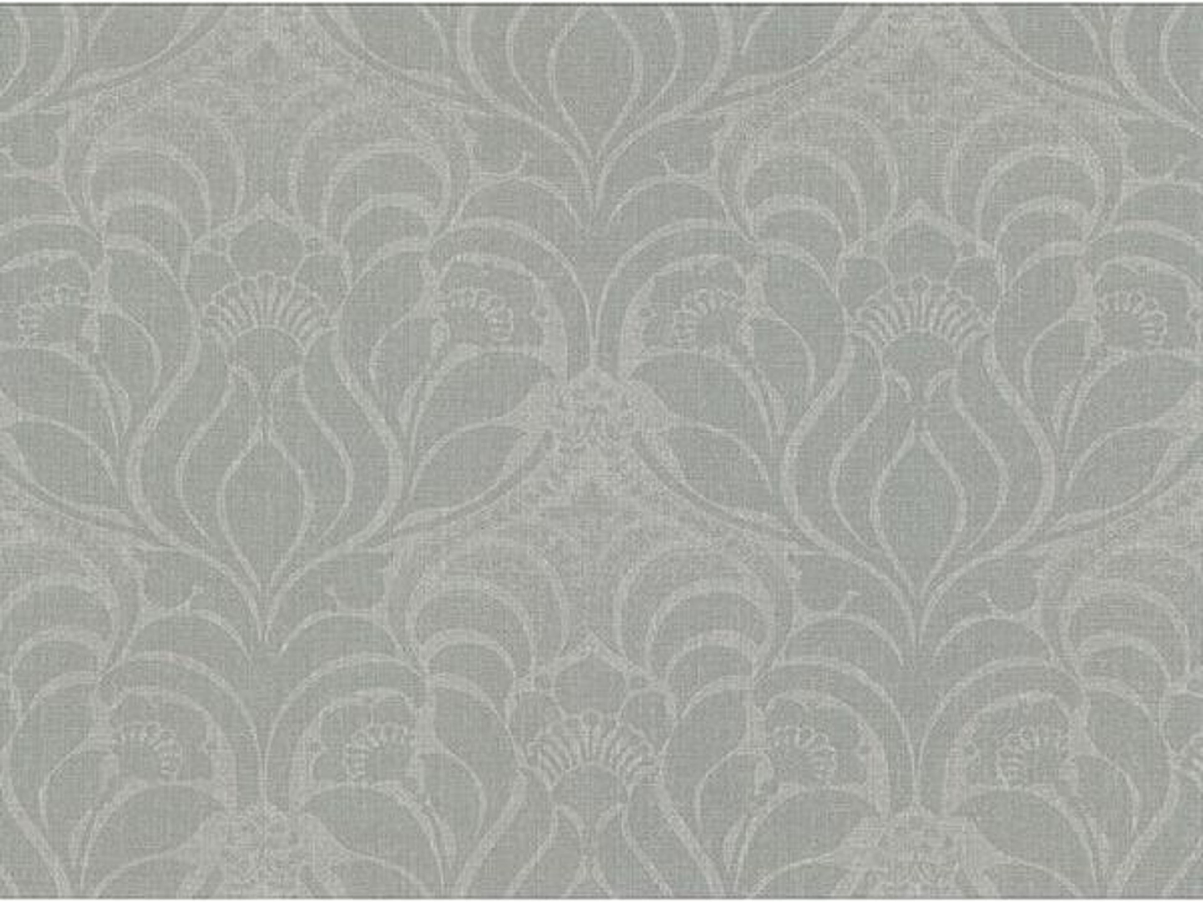 Warner Textures Sandor Sage Damask Wallpaper