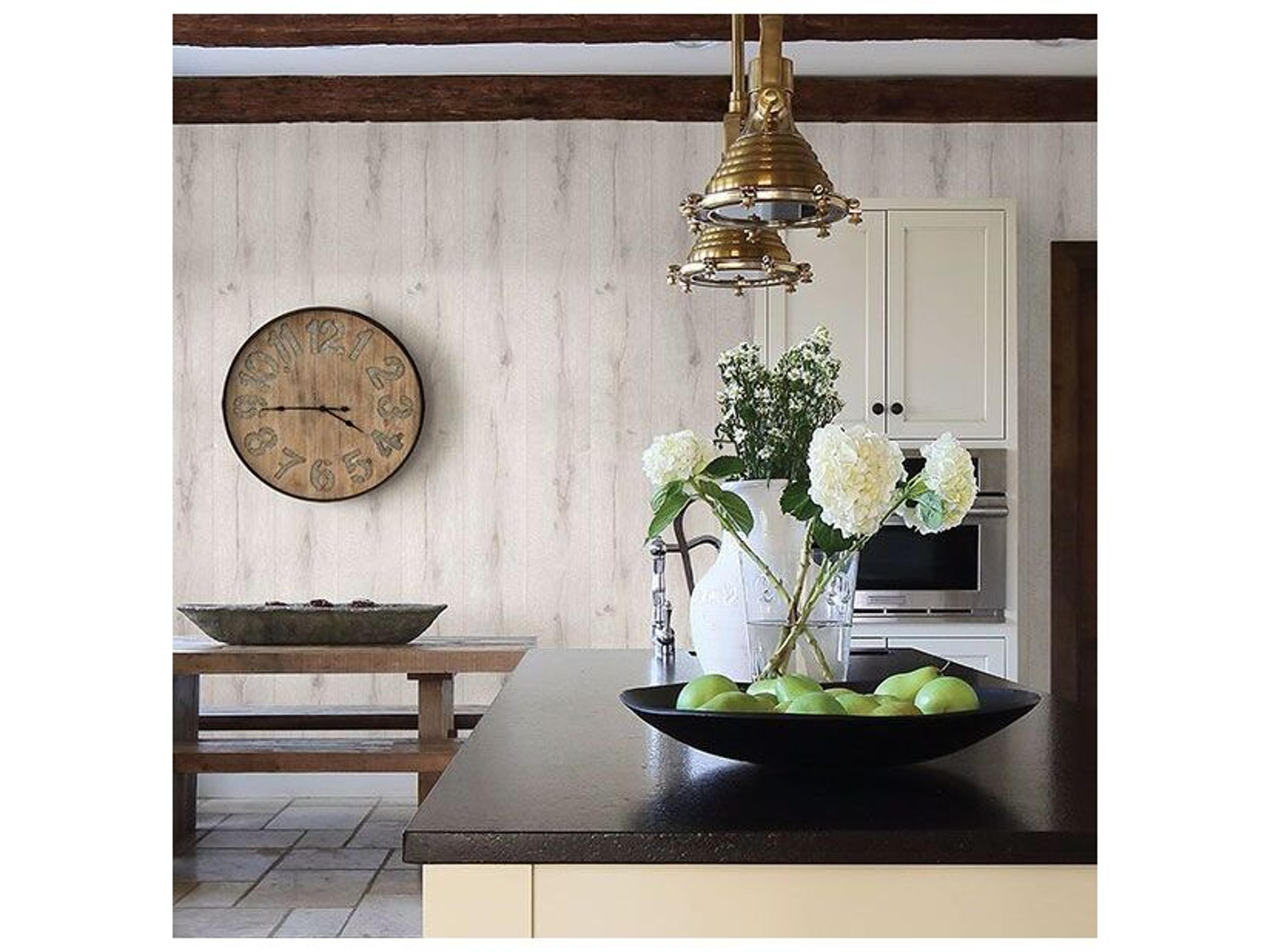 Brewster Home Fashions Advantage Meadowood Off-white Wide Plank Wallpaper Meadowood Off-white Wide Plank Wallpaper