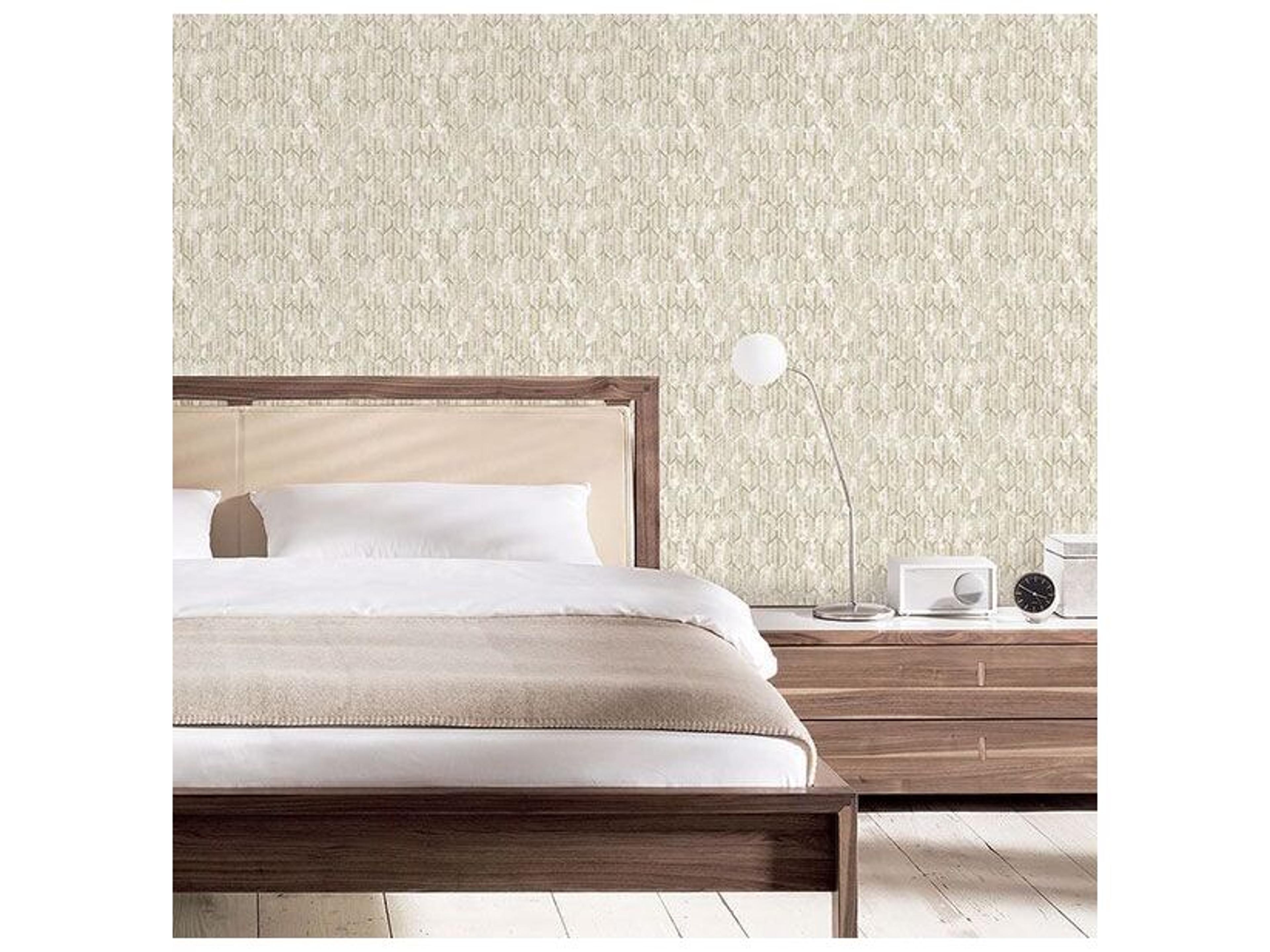 Brewster Home Fashions Decorline Kendall Off-White Geometric Wallpaper