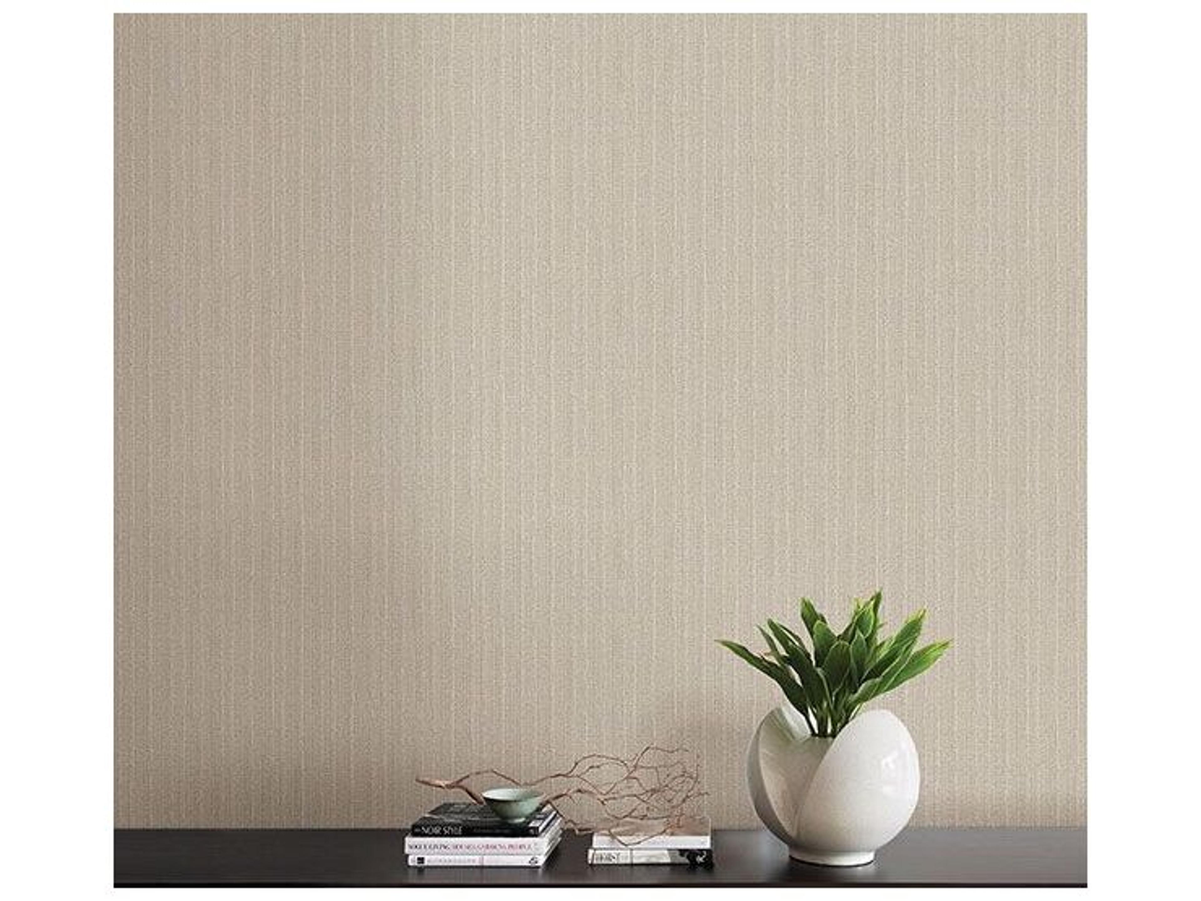 Brewster Home Fashions Decorline Kinsley Beige Textured Stripe Wallpaper