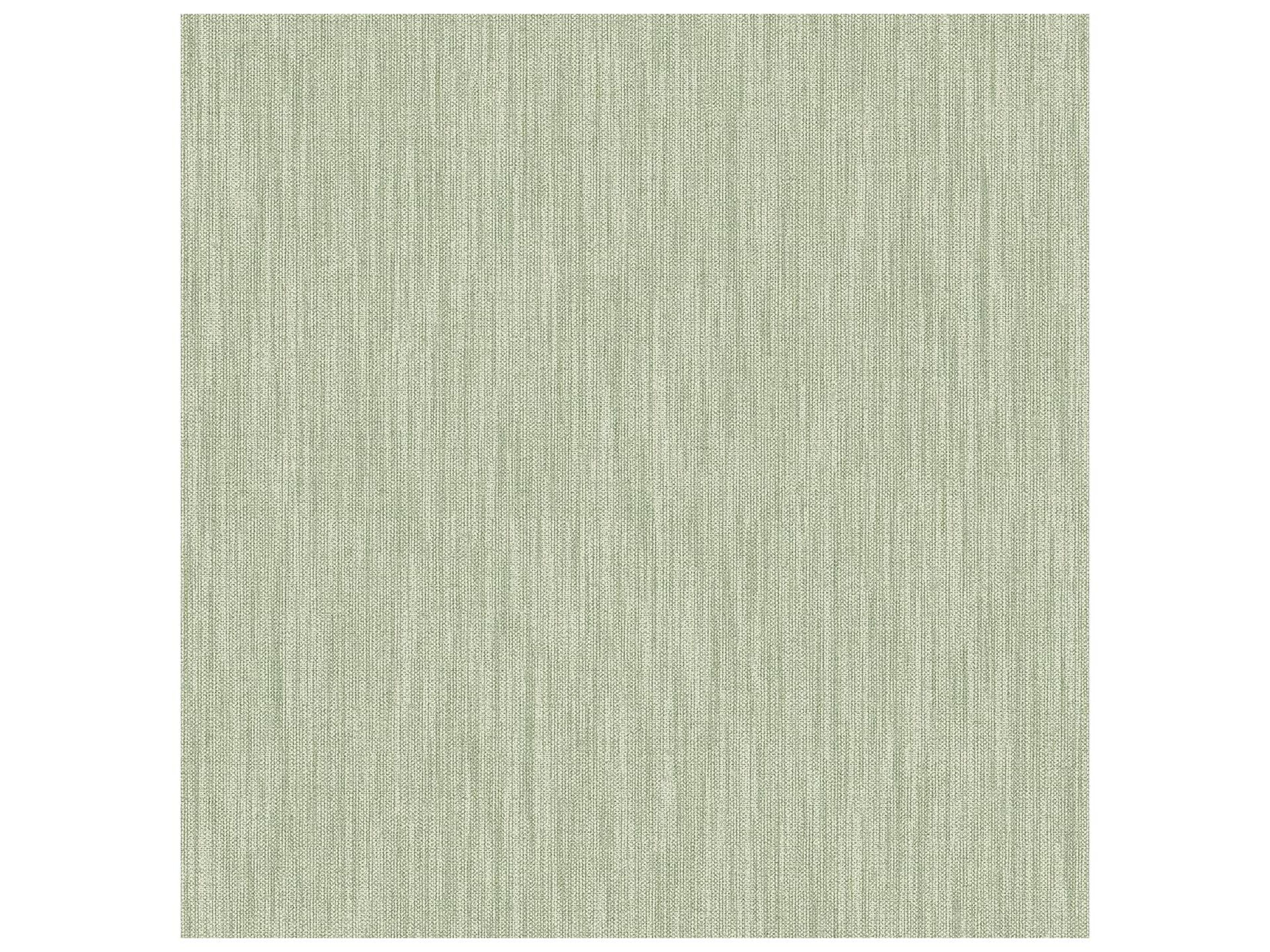A-street Prints Chiniile Sage Faux Linen Wallpaper
