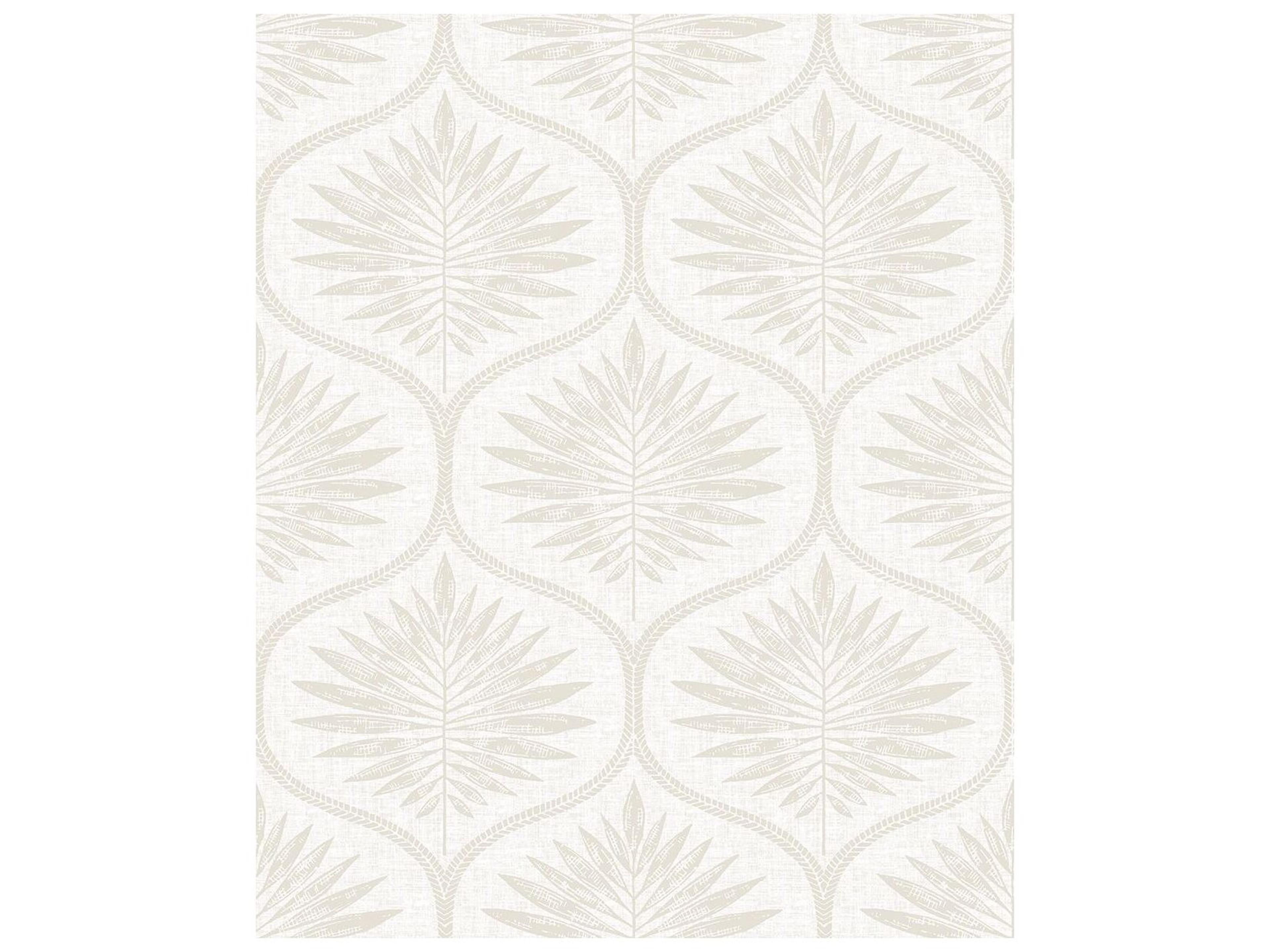 Equinox Laurel Bone Ogee Non-Woven Wallpaper