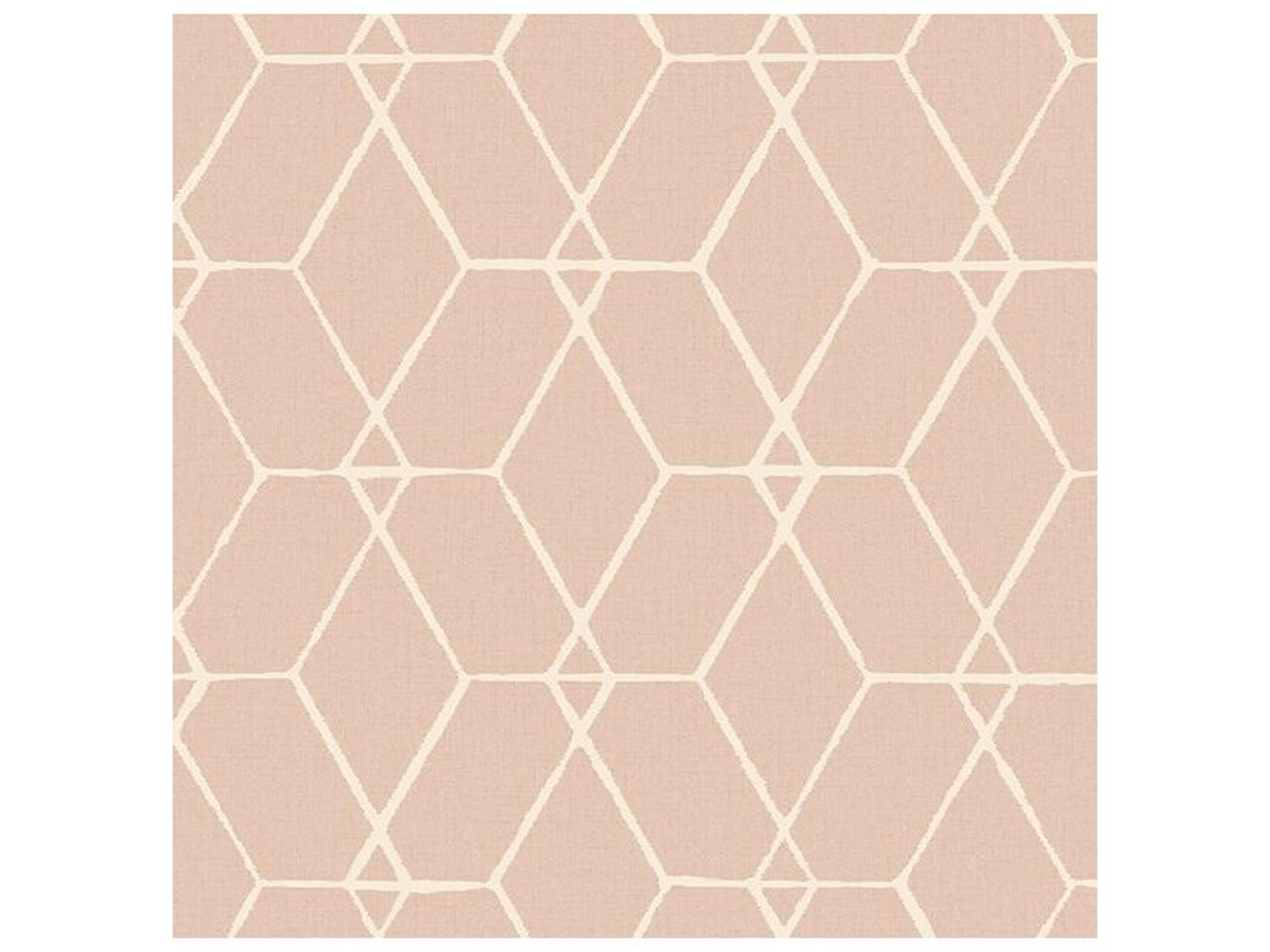 Osterlen Light Pink Trellis Unpasted Wallpaper