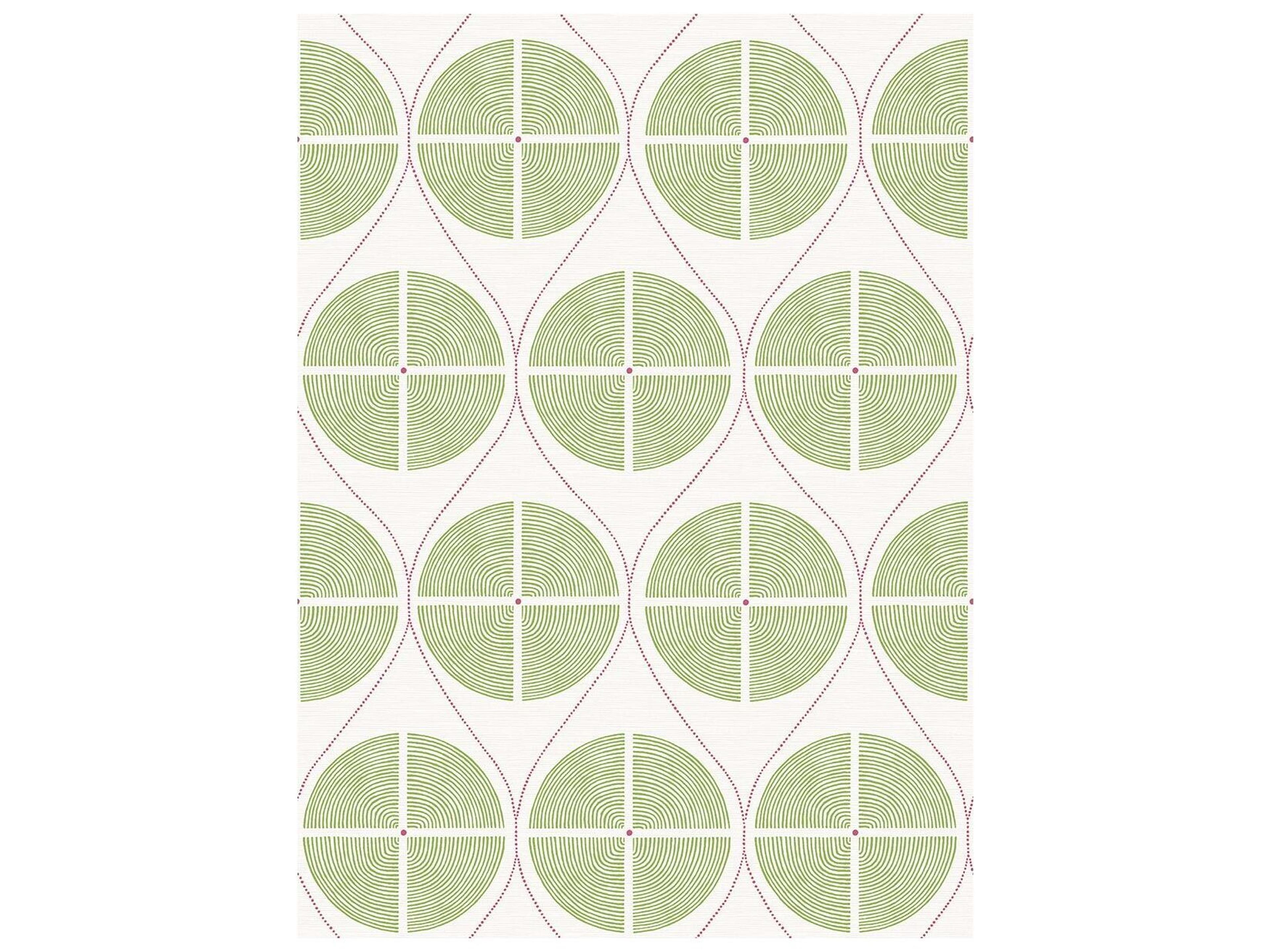 A-Street Prints Luminary Green Ogee Non Woven Wallpaper