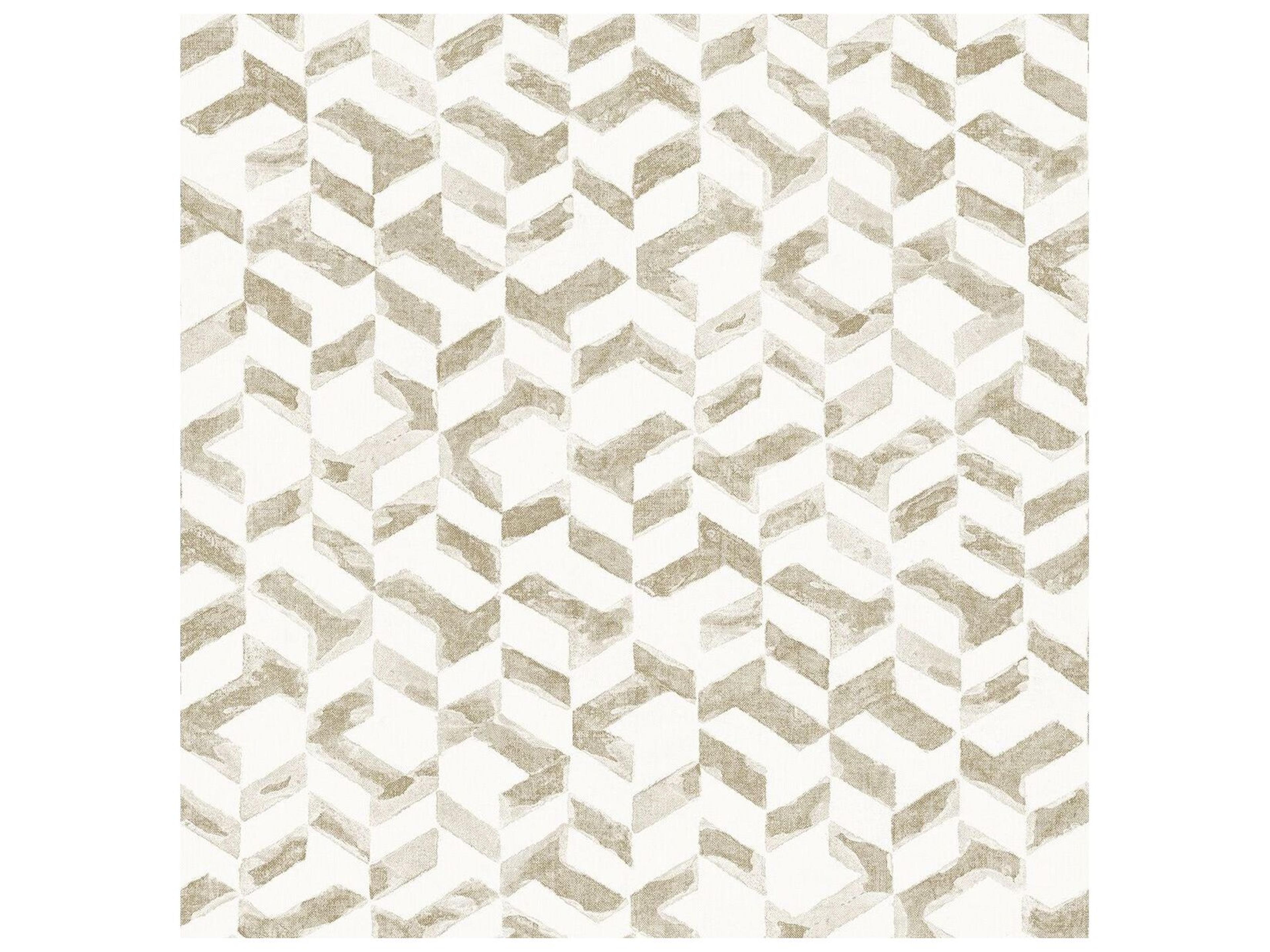 A-street Prints Instep Champagne Abstract Geometric Wallpaper