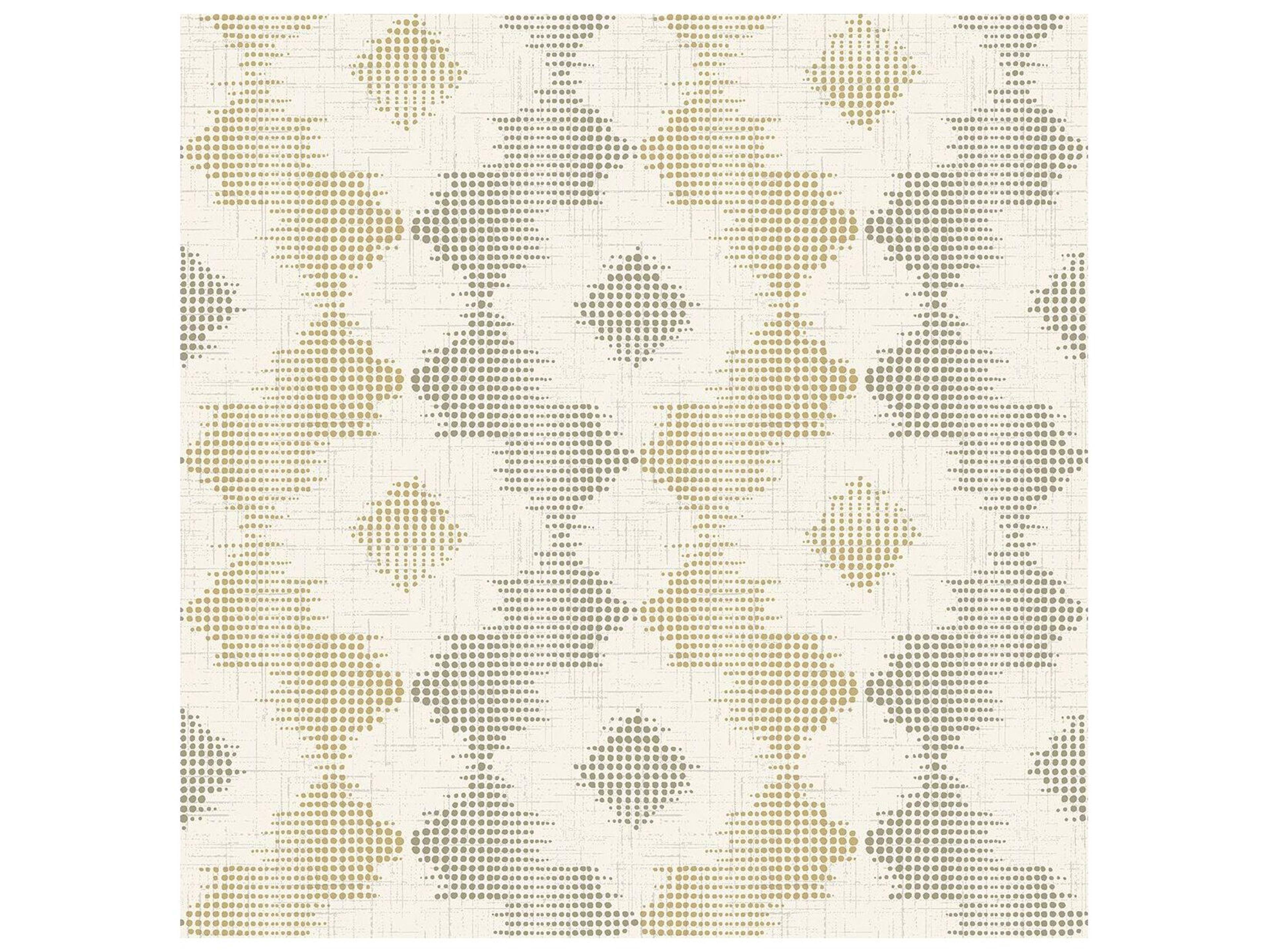 Theory Babylon Mustard Abstract Floral Wallpaper