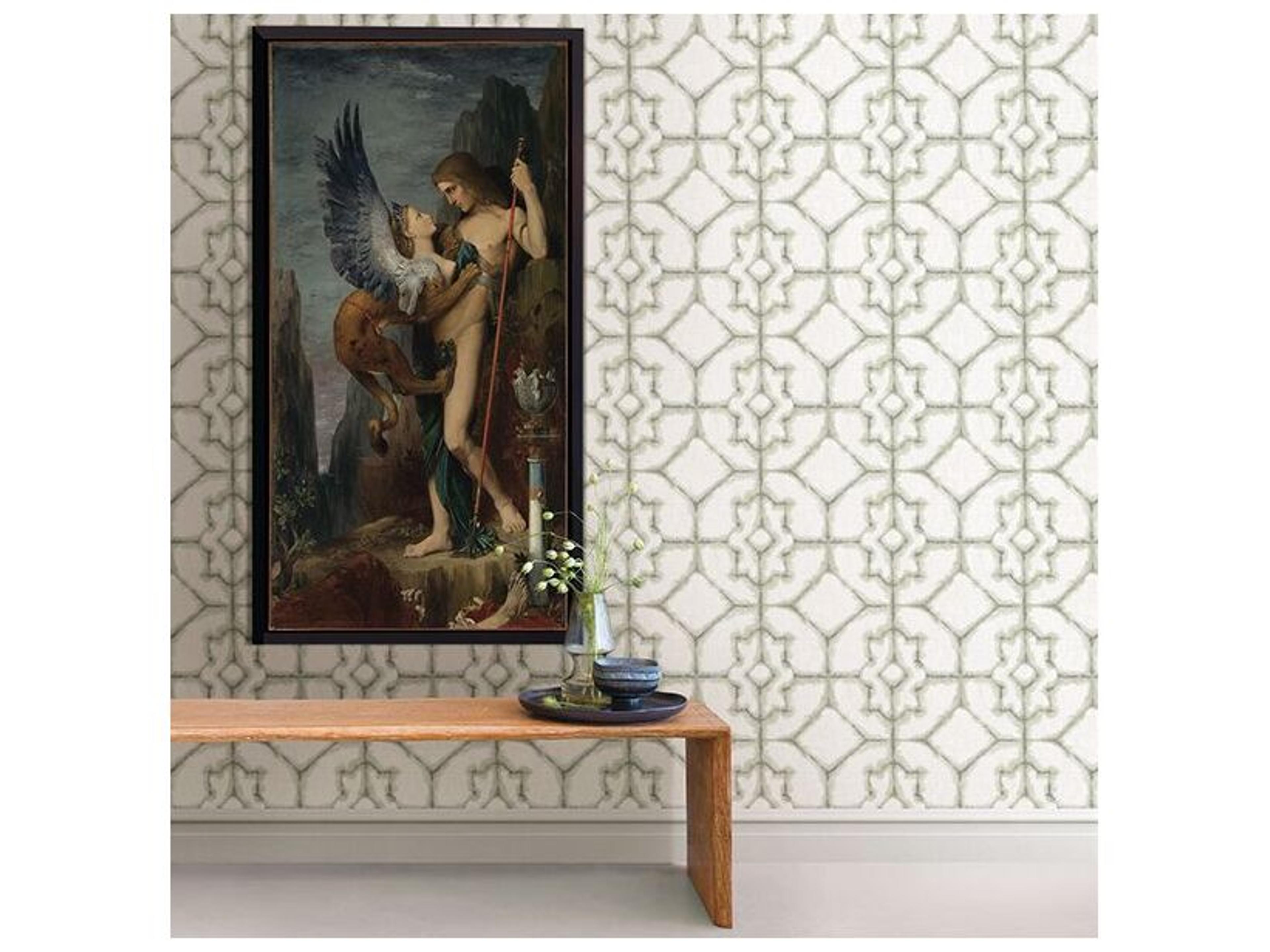 Brewster Home Fashions A-street Prints Verandah Moss Shibori Wallpaper