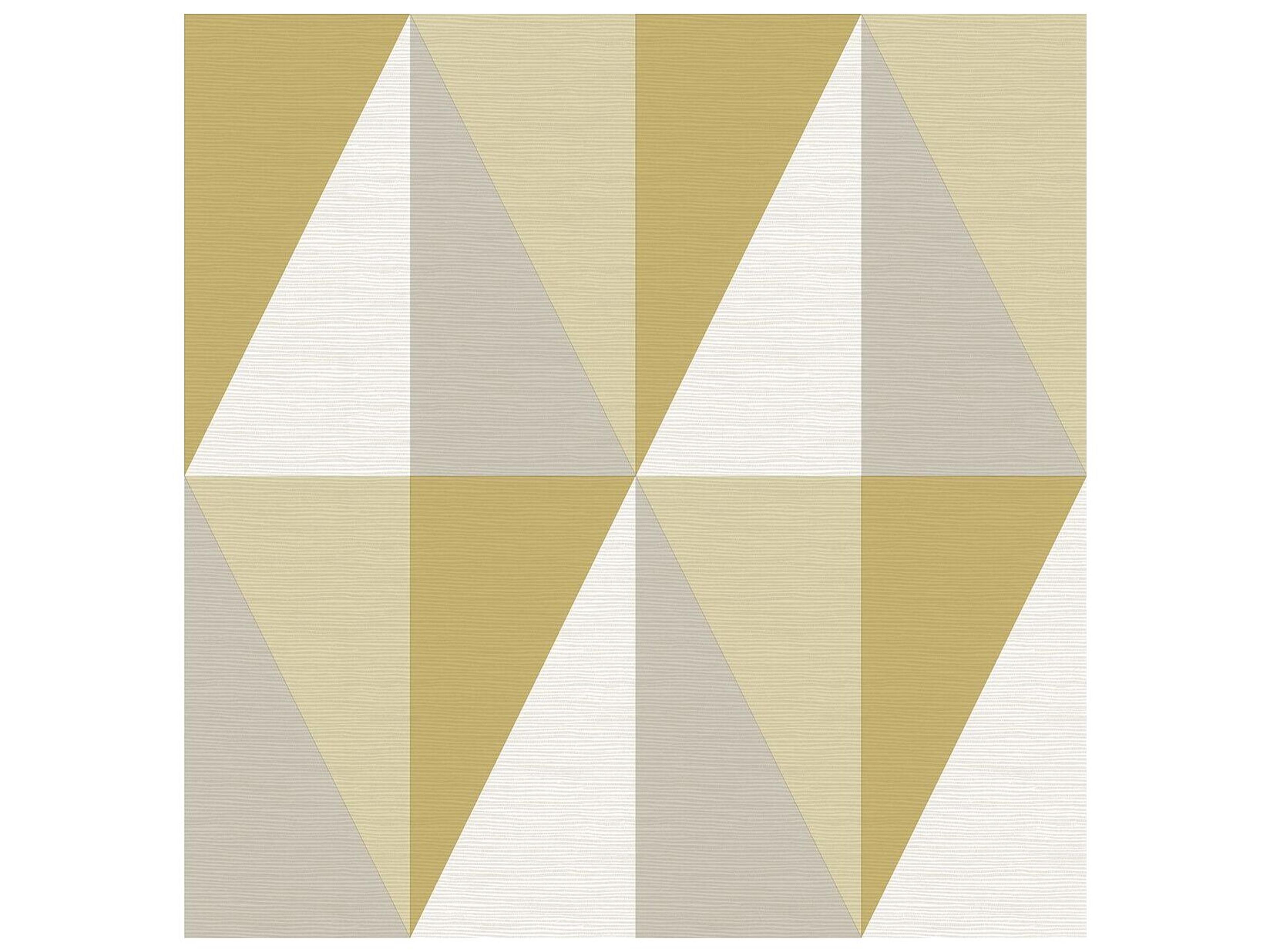 Aspect Yellow Geometric Faux Grasscloth Unpasted Wallpaper
