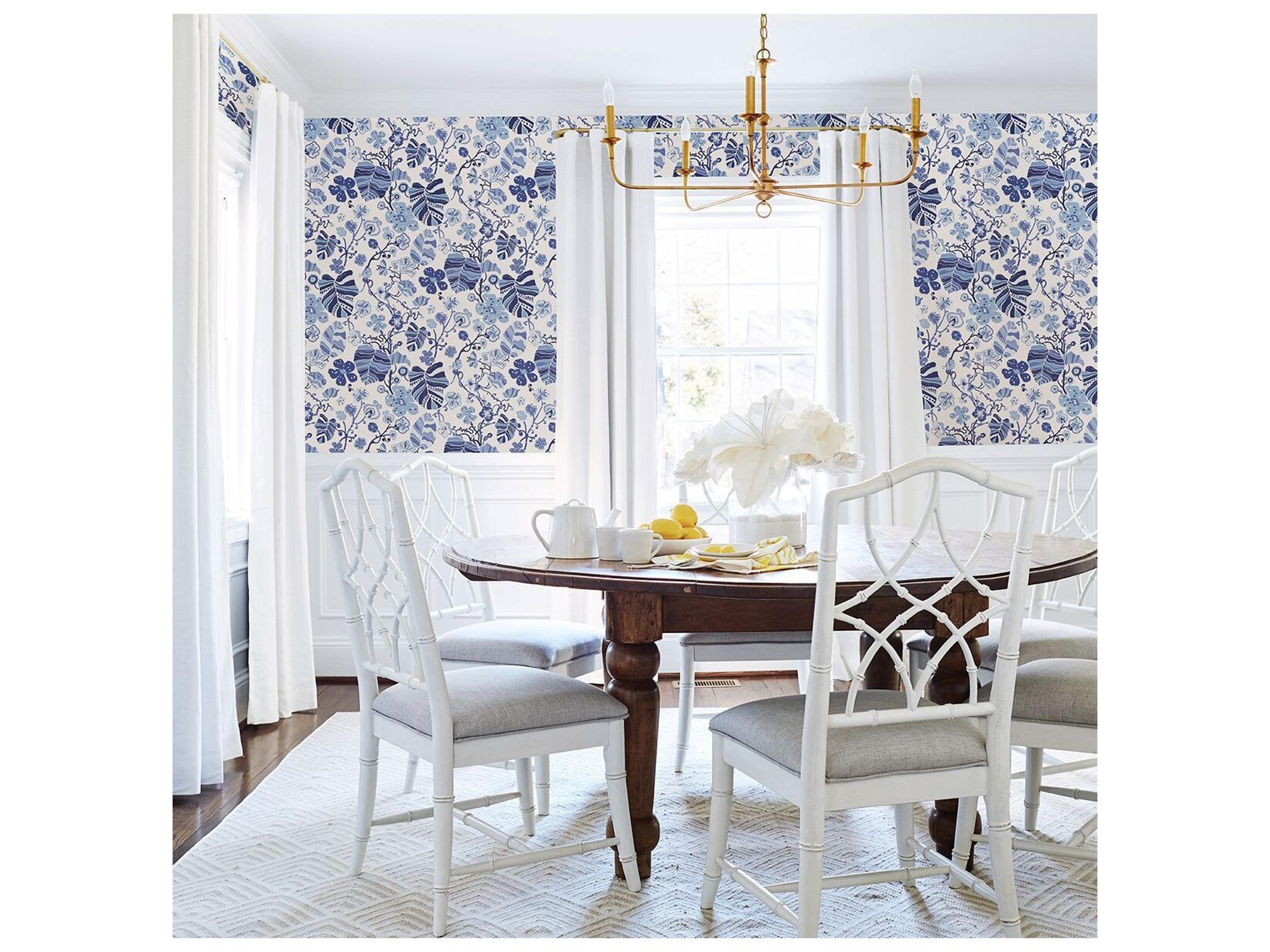 Brewster Home Fashions A-street Prints Gwyneth Indigo Floral Wallpaper