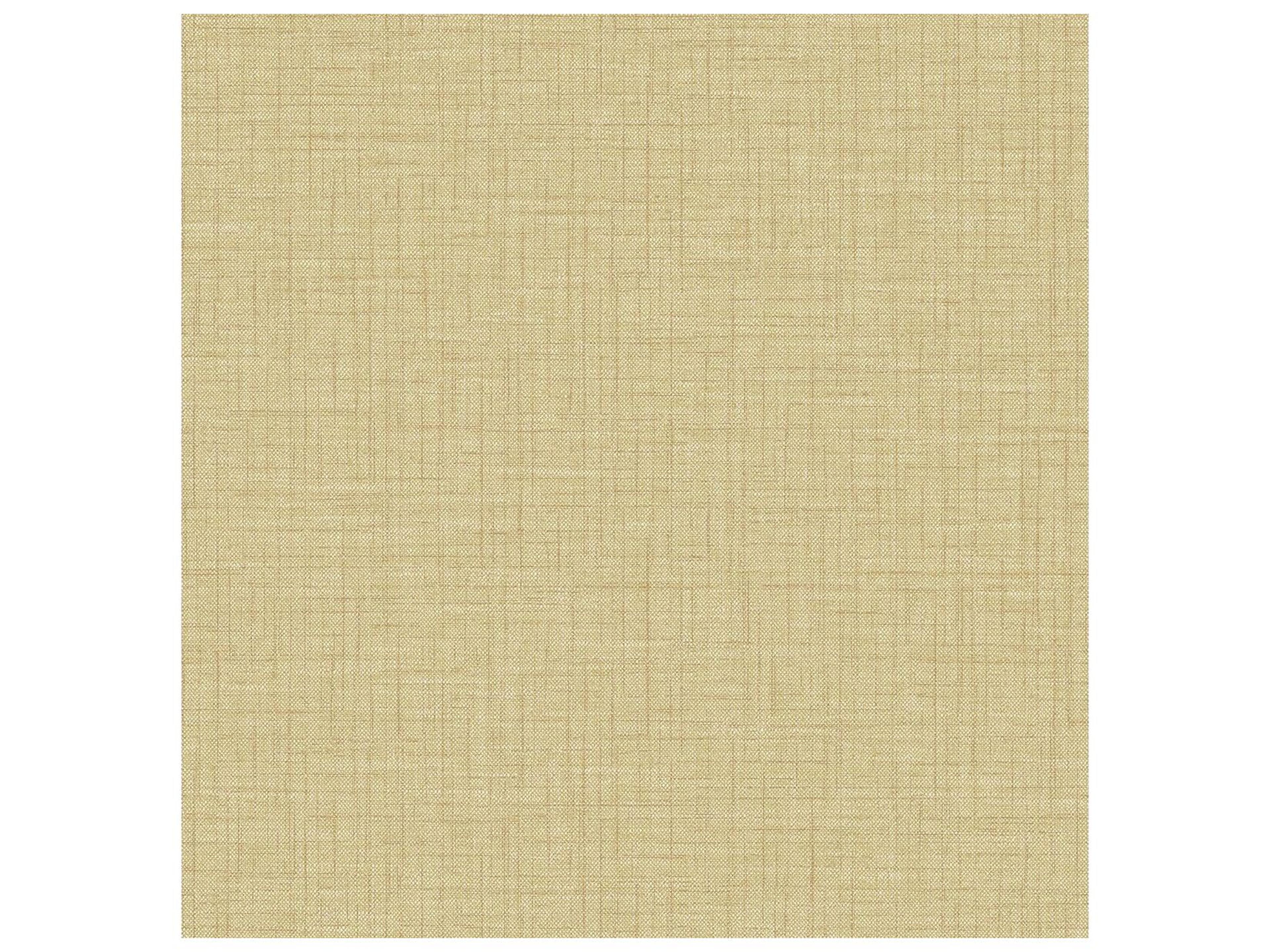 A-street Prints Jocelyn Yellow Faux Linen Wallpaper