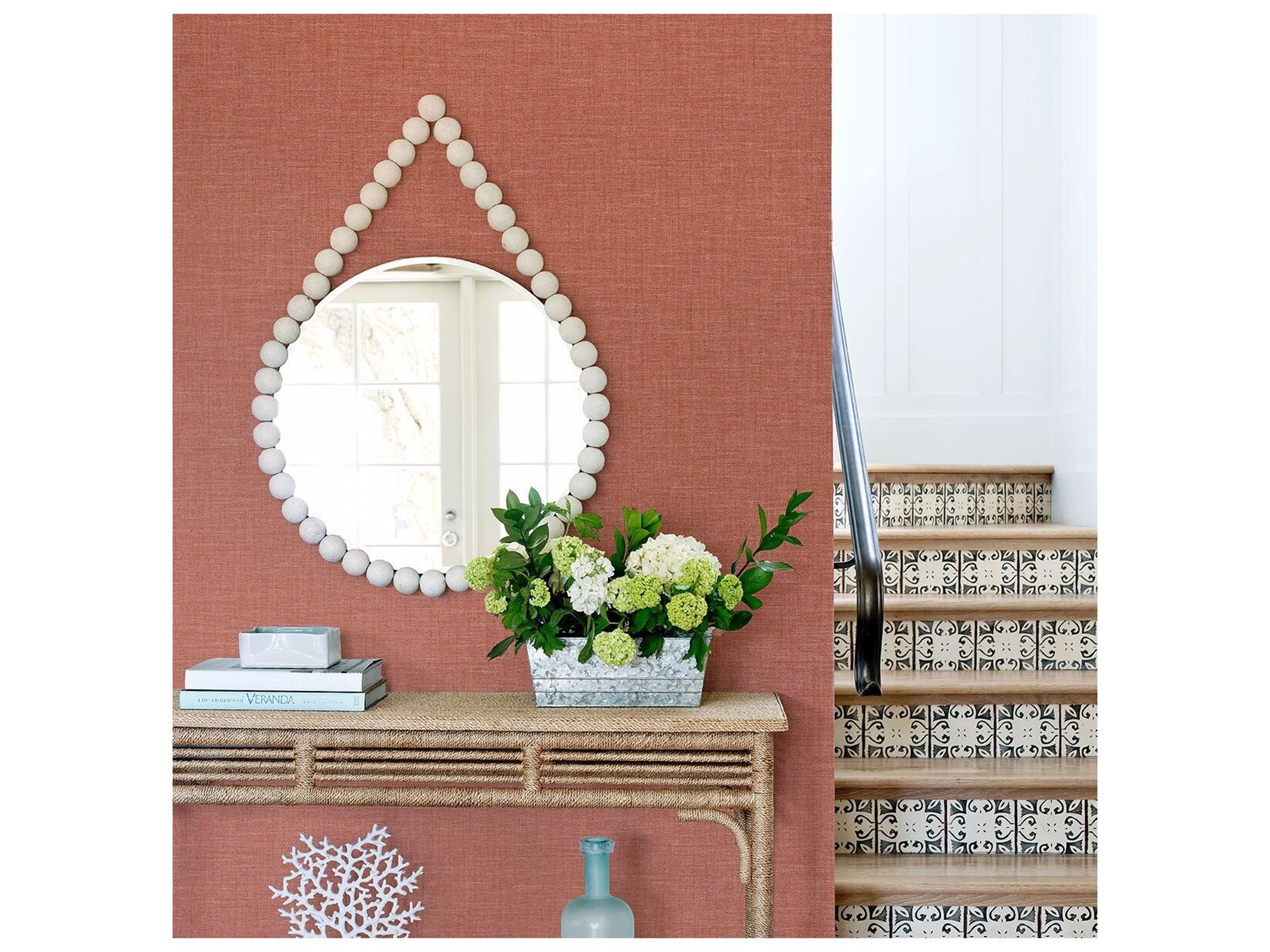 Brewster Home Fashions A-street Prints Jocelyn Pink Faux Linen Wallpaper