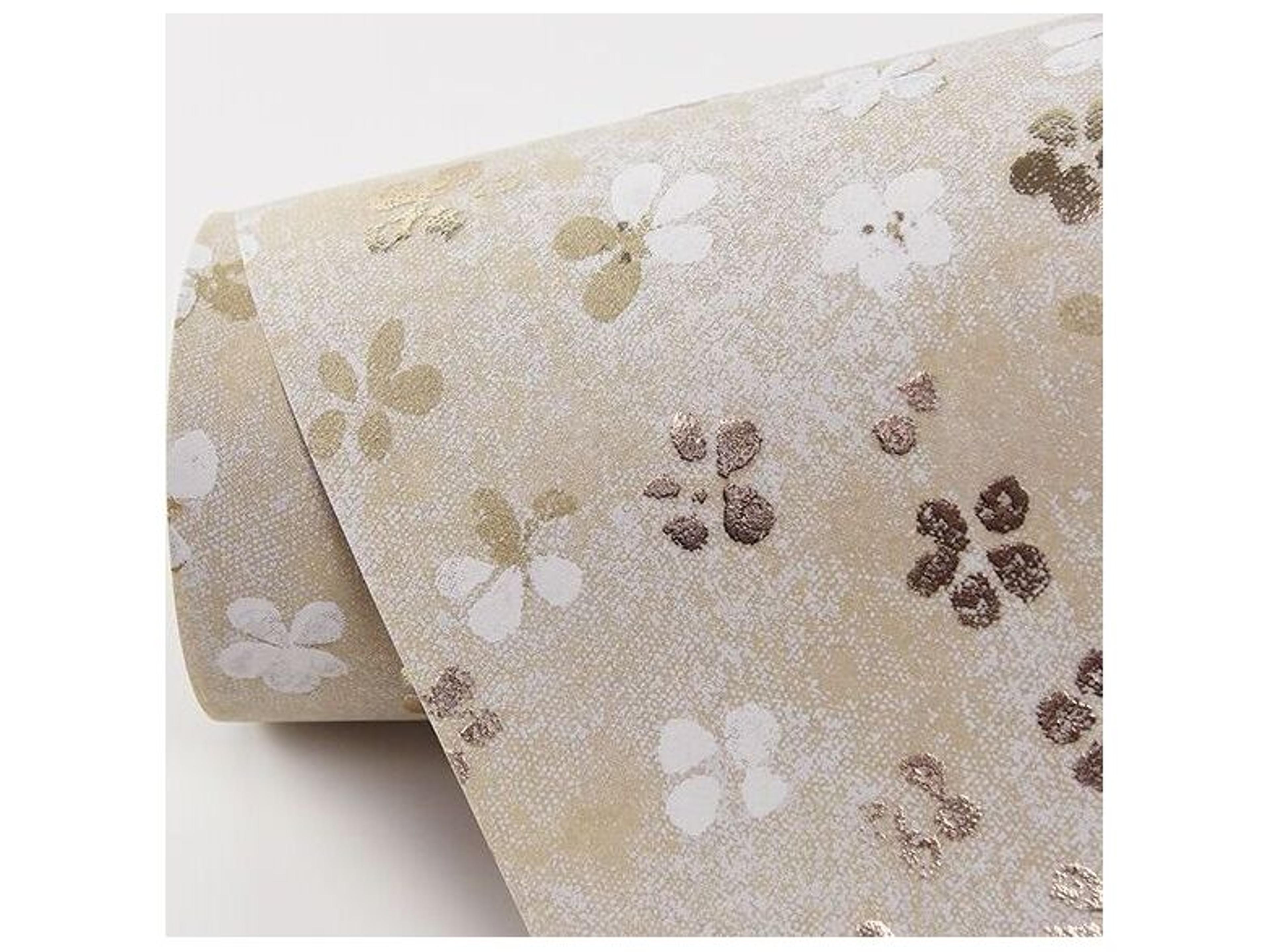 Brewster Home Fashions Fresh Start Kitchen & Bath Cosima Beige Miniature Floral Wallpaper