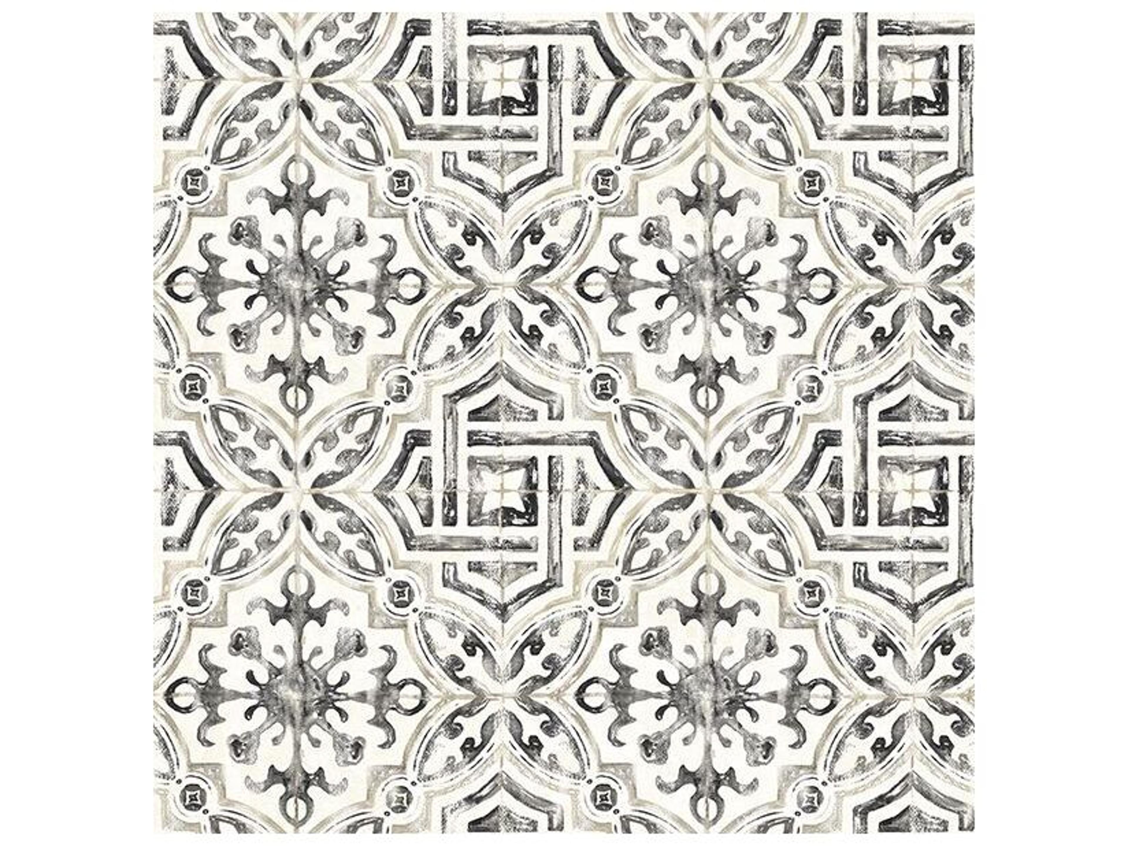 Fresh Start Kitchen & Bath Sonoma Charcoal Spanish Tile Wallpaper