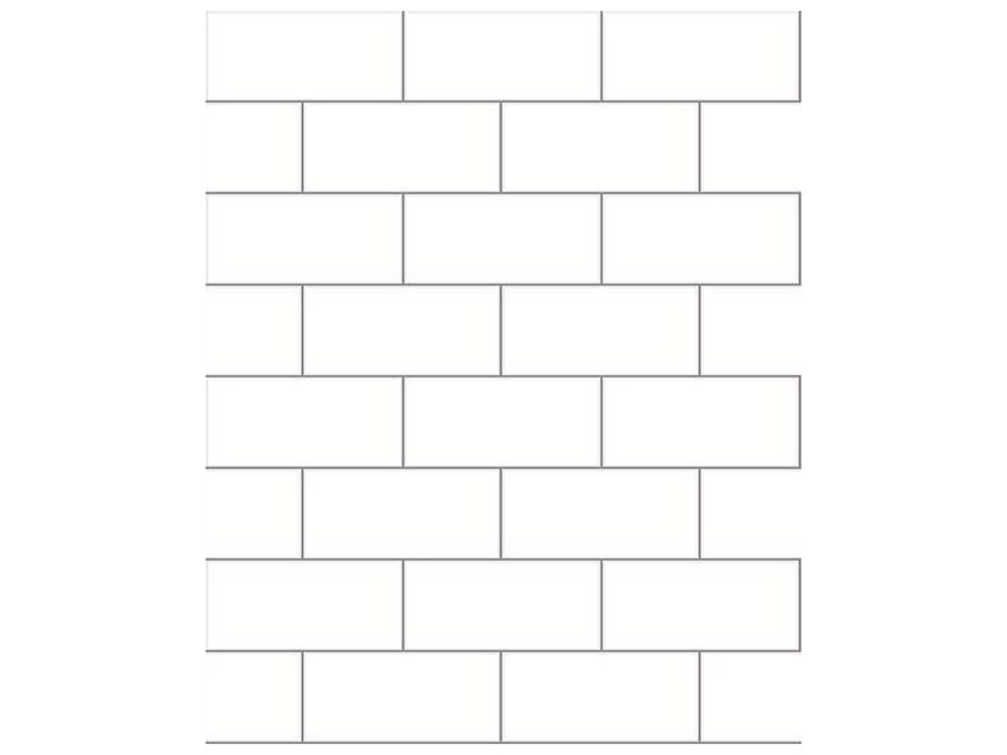 Fresh Start Kitchen & Bath Easton Off-White Subway Tile Wallpaper