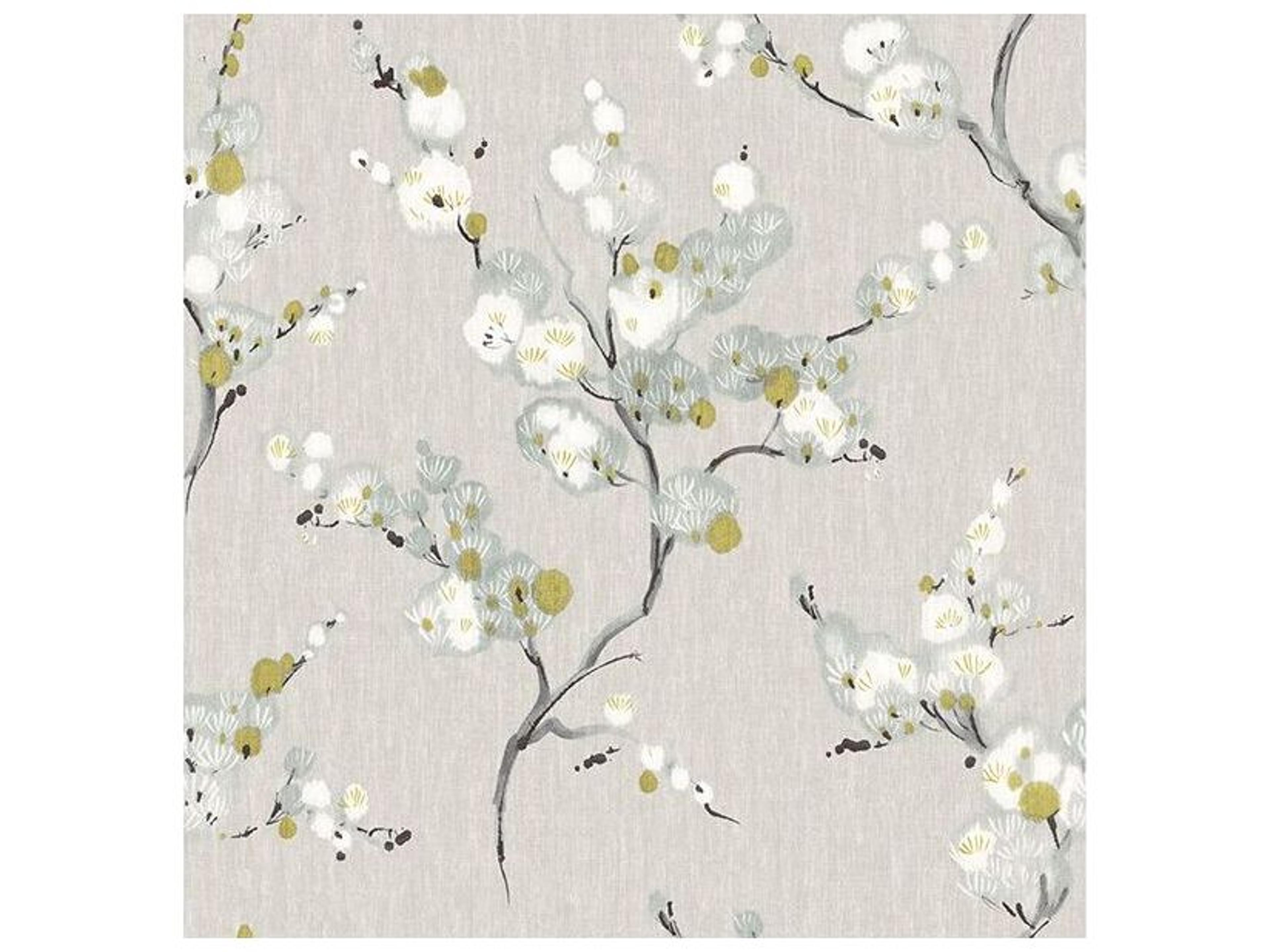 Fresh Start Kitchen & Bath Bliss Blue Floral Wallpaper