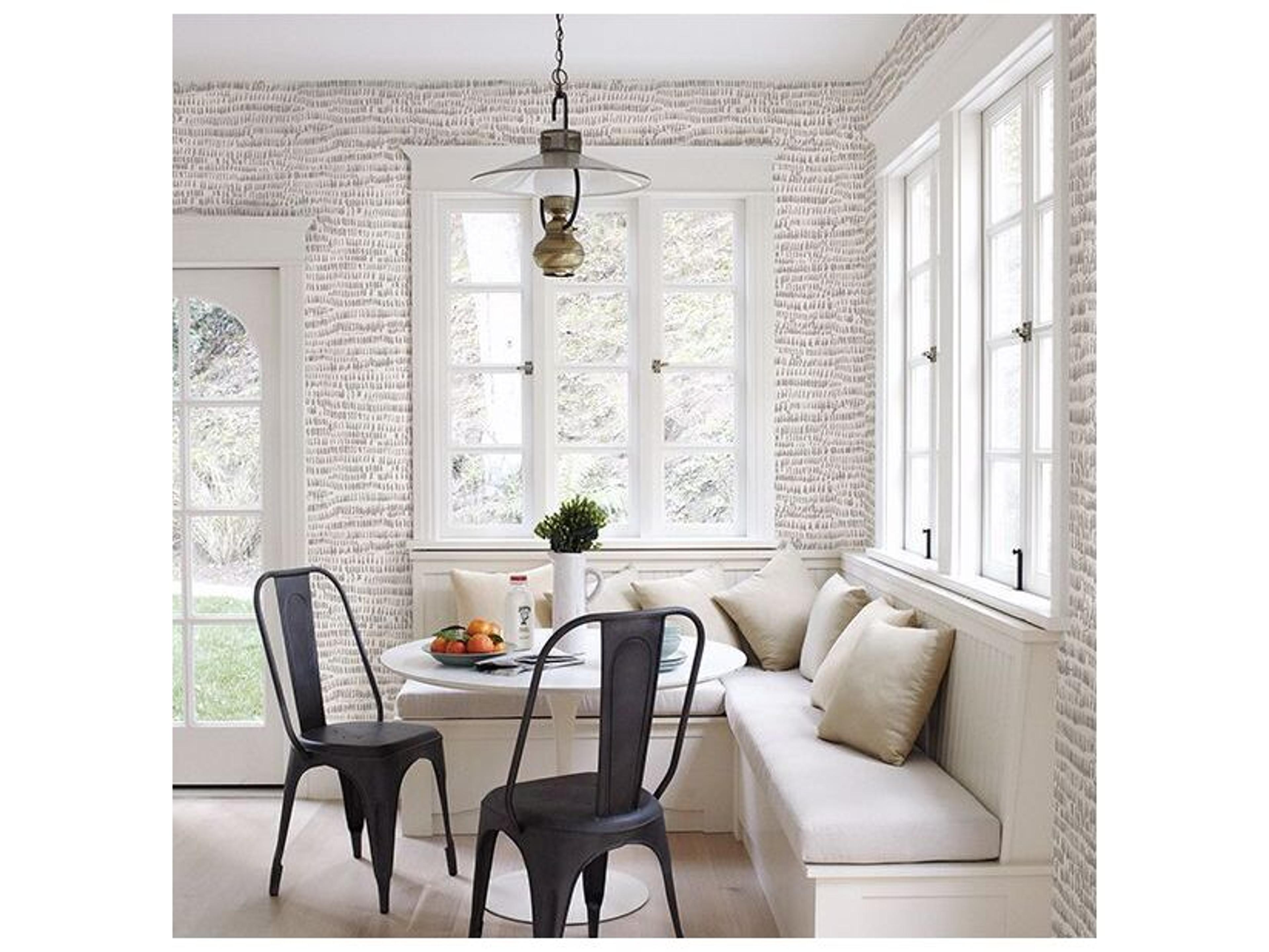 Brewster Home Fashions Fresh Start Kitchen & Bath Runes Taupe Brushstrokes Wallpaper