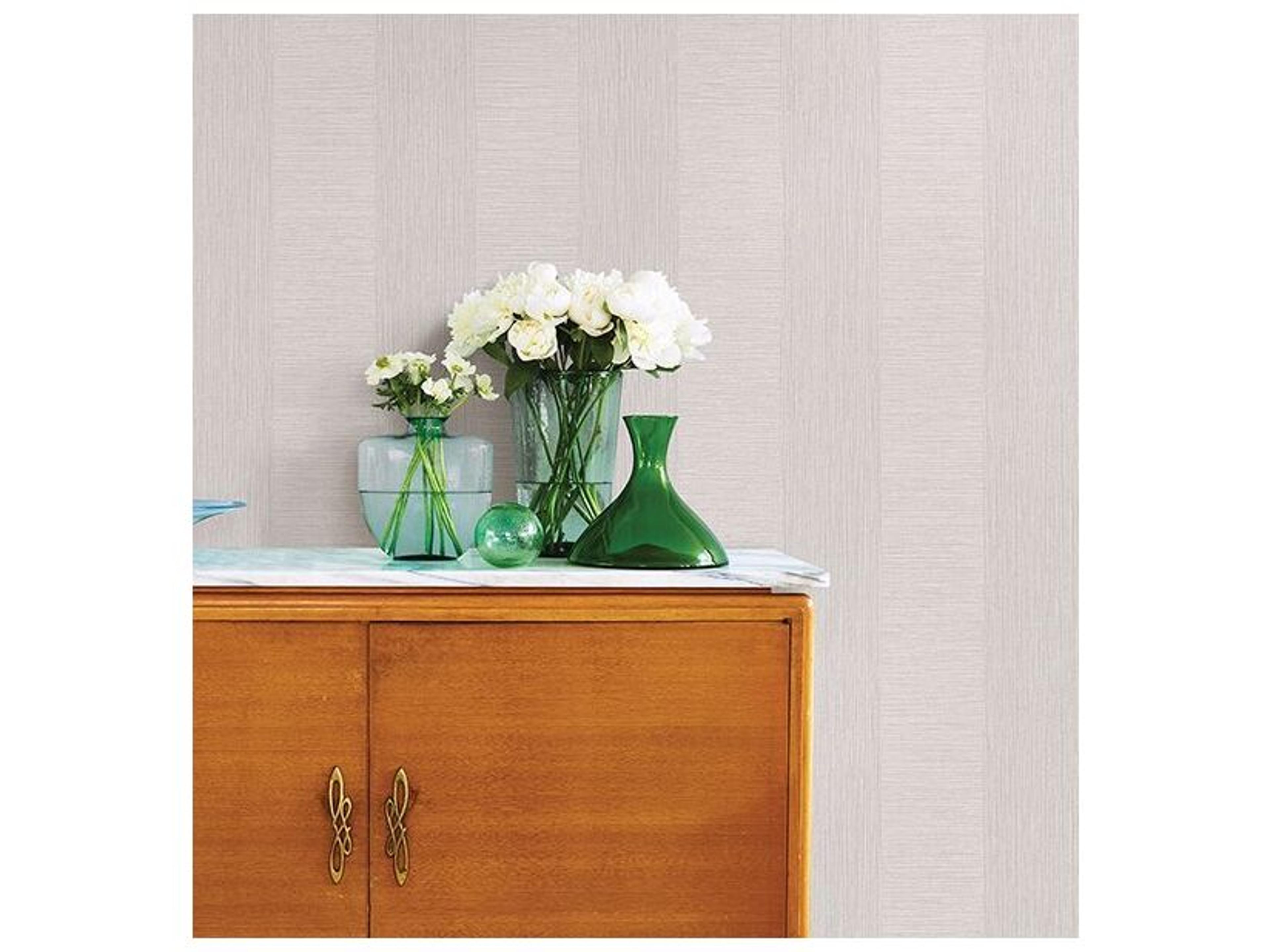 Brewster Home Fashions A-street Prints Intrepid Light Grey Faux Grasscloth Stripe Wallpaper