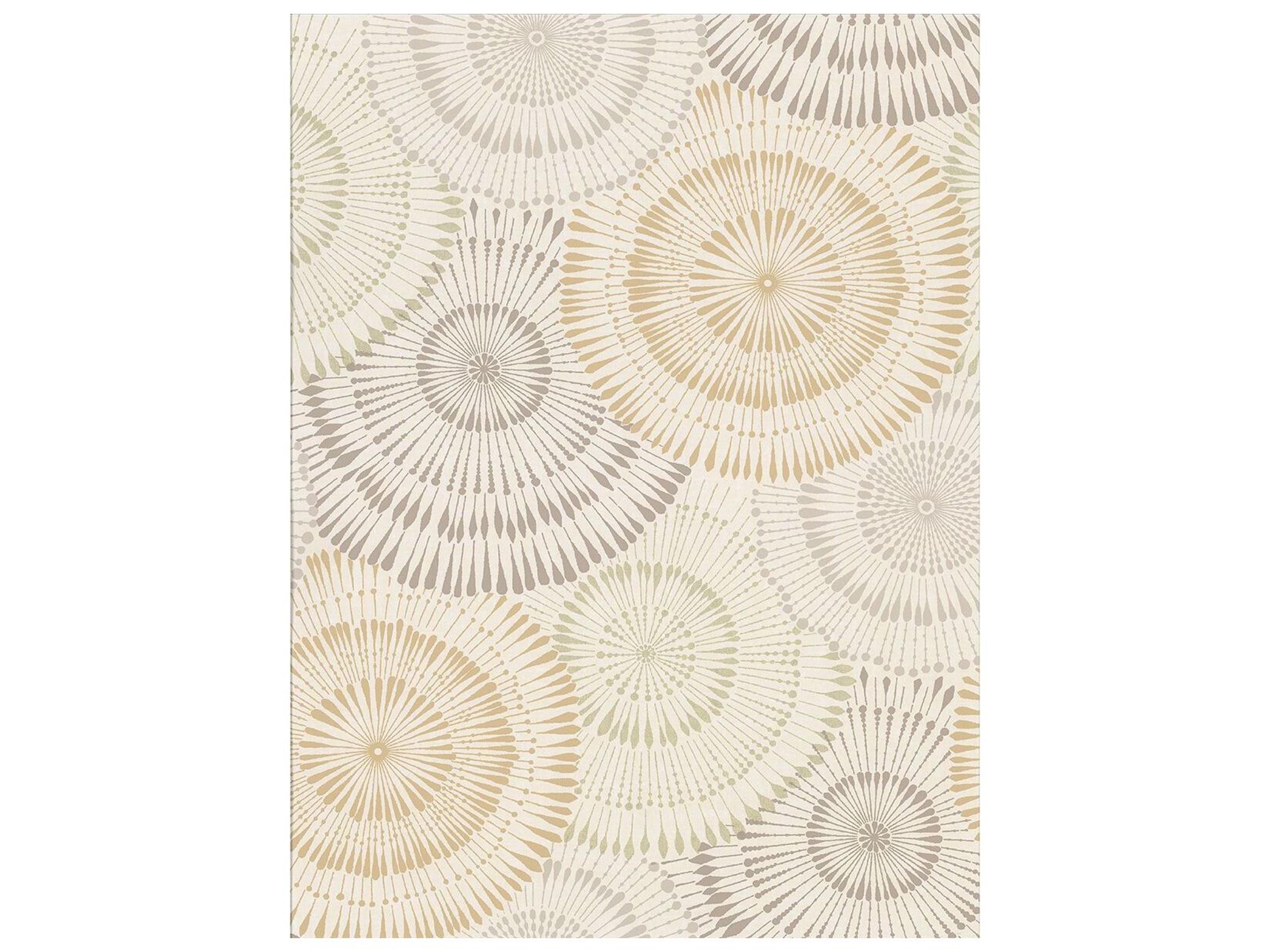 Riva Howe Wheat Medallions Wallpaper