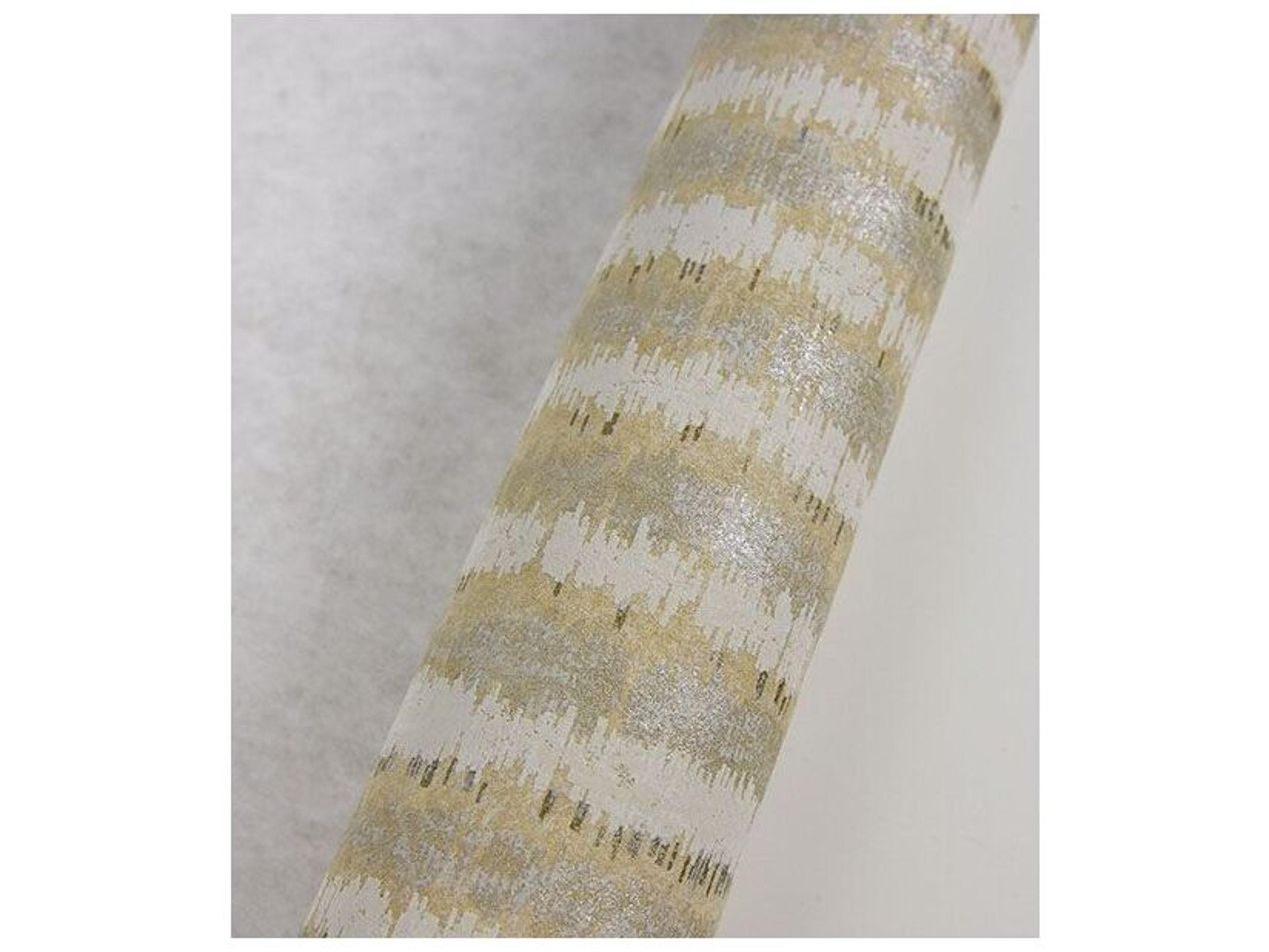 Brewster Home Fashions Riva Annabeth Beige Distressed Stripe Wallpaper