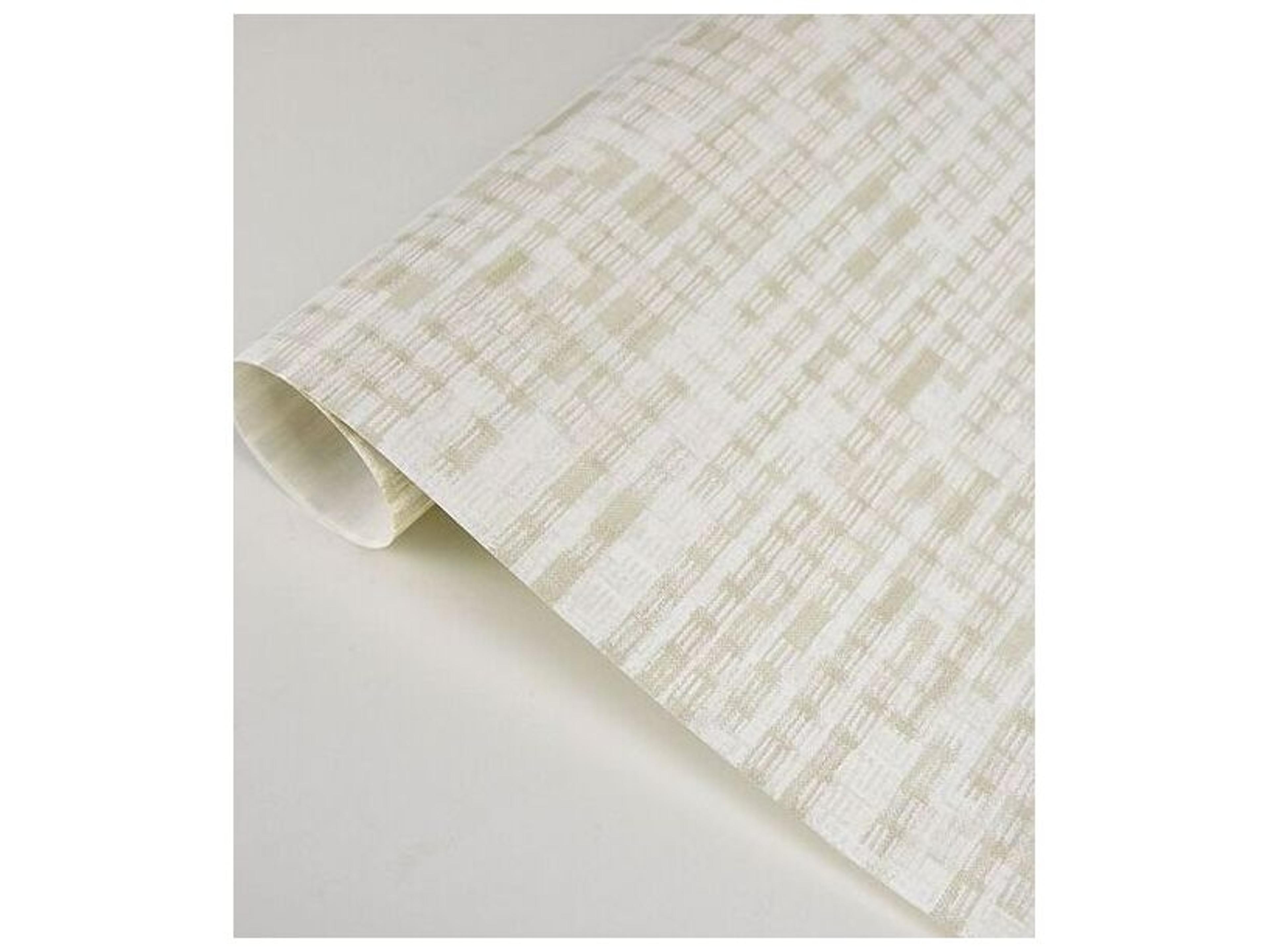 Brewster Home Fashions Riva Clarice Cream Distressed Faux Linen Wallpaper