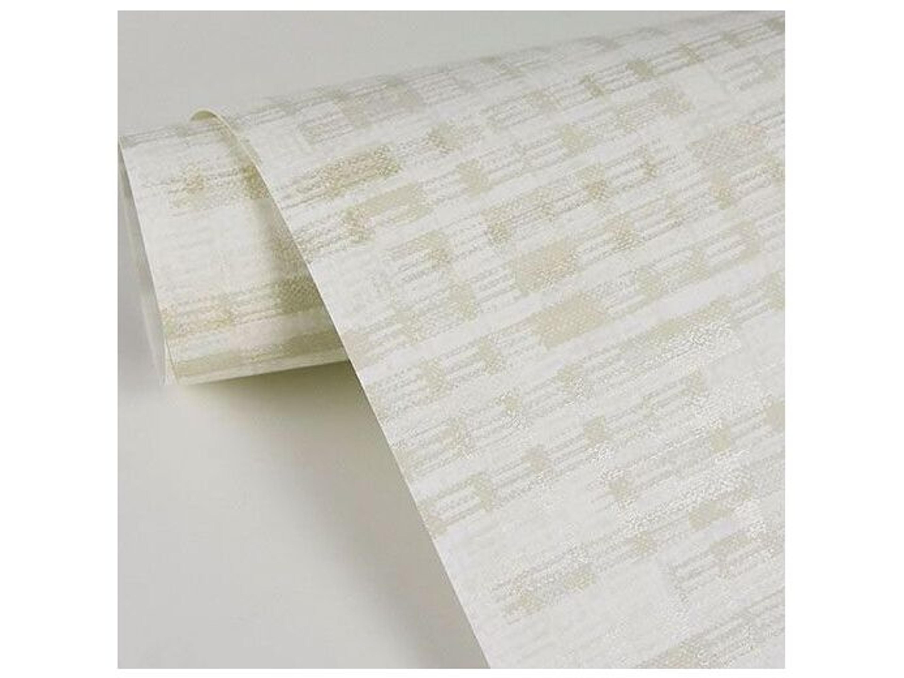 Brewster Home Fashions Riva Clarice Cream Distressed Faux Linen Wallpaper