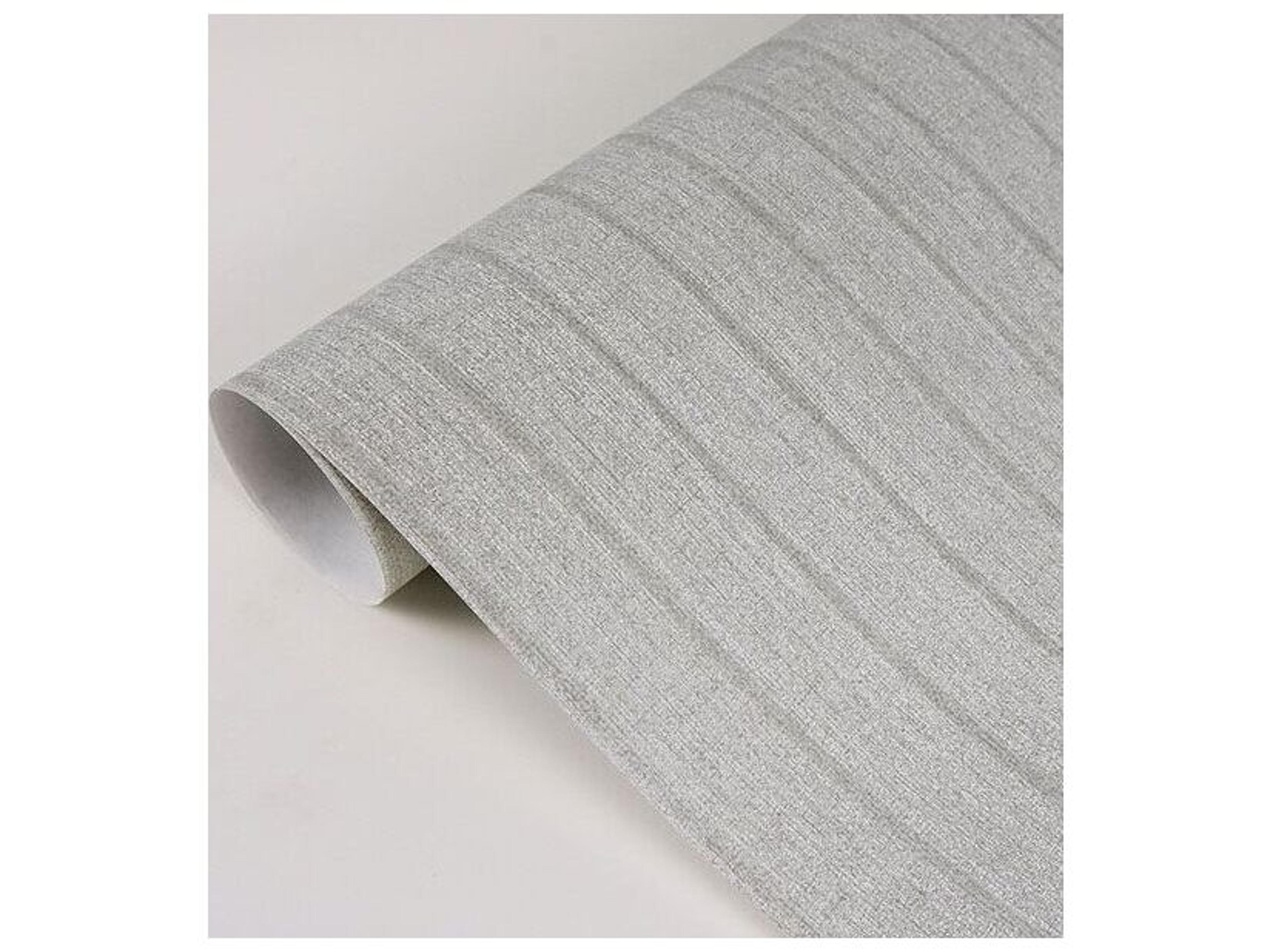 Brewster Home Fashions Riva Ramona Silver Stripe Texture Wallpaper