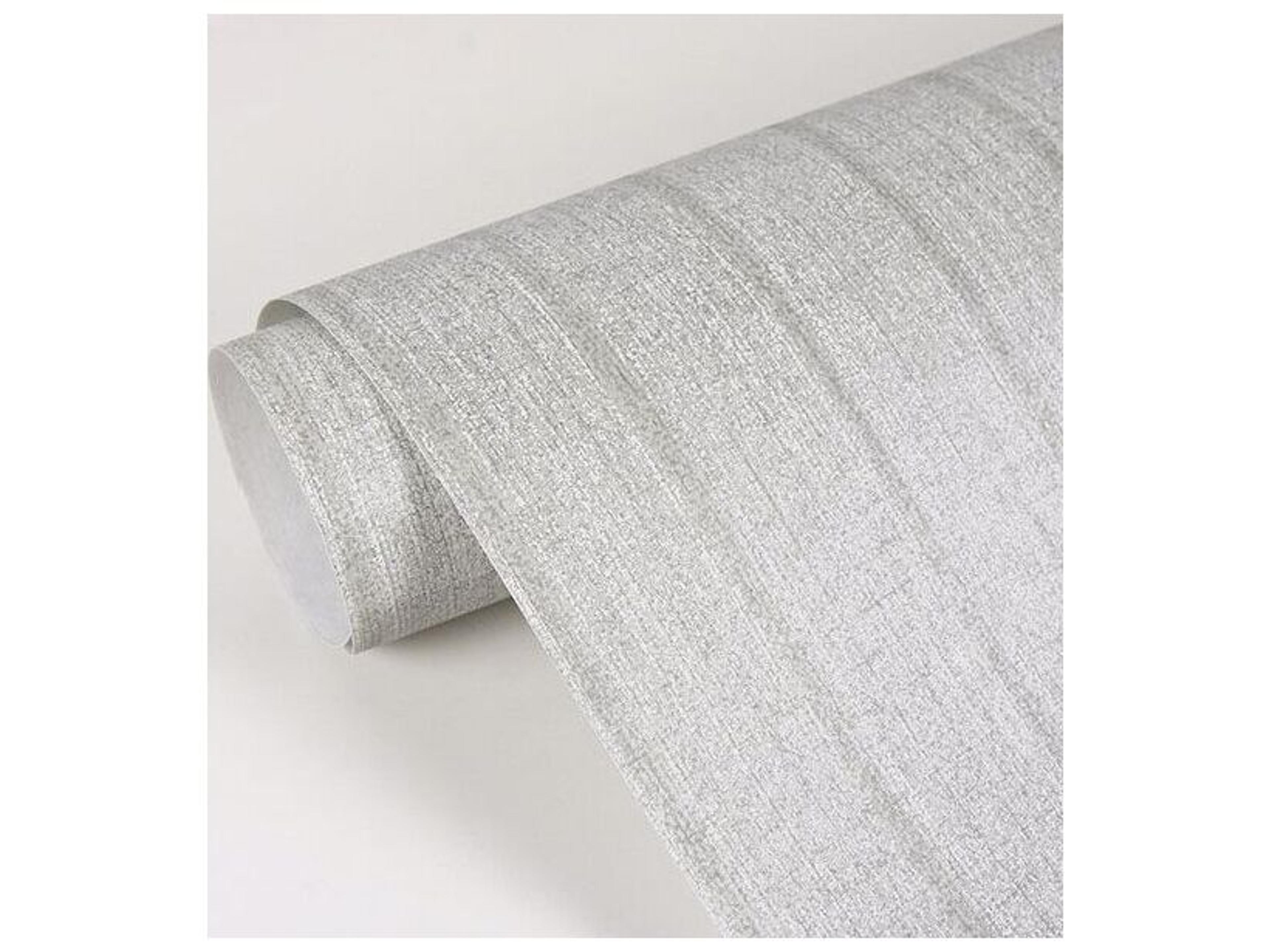 Brewster Home Fashions Riva Ramona Silver Stripe Texture Wallpaper