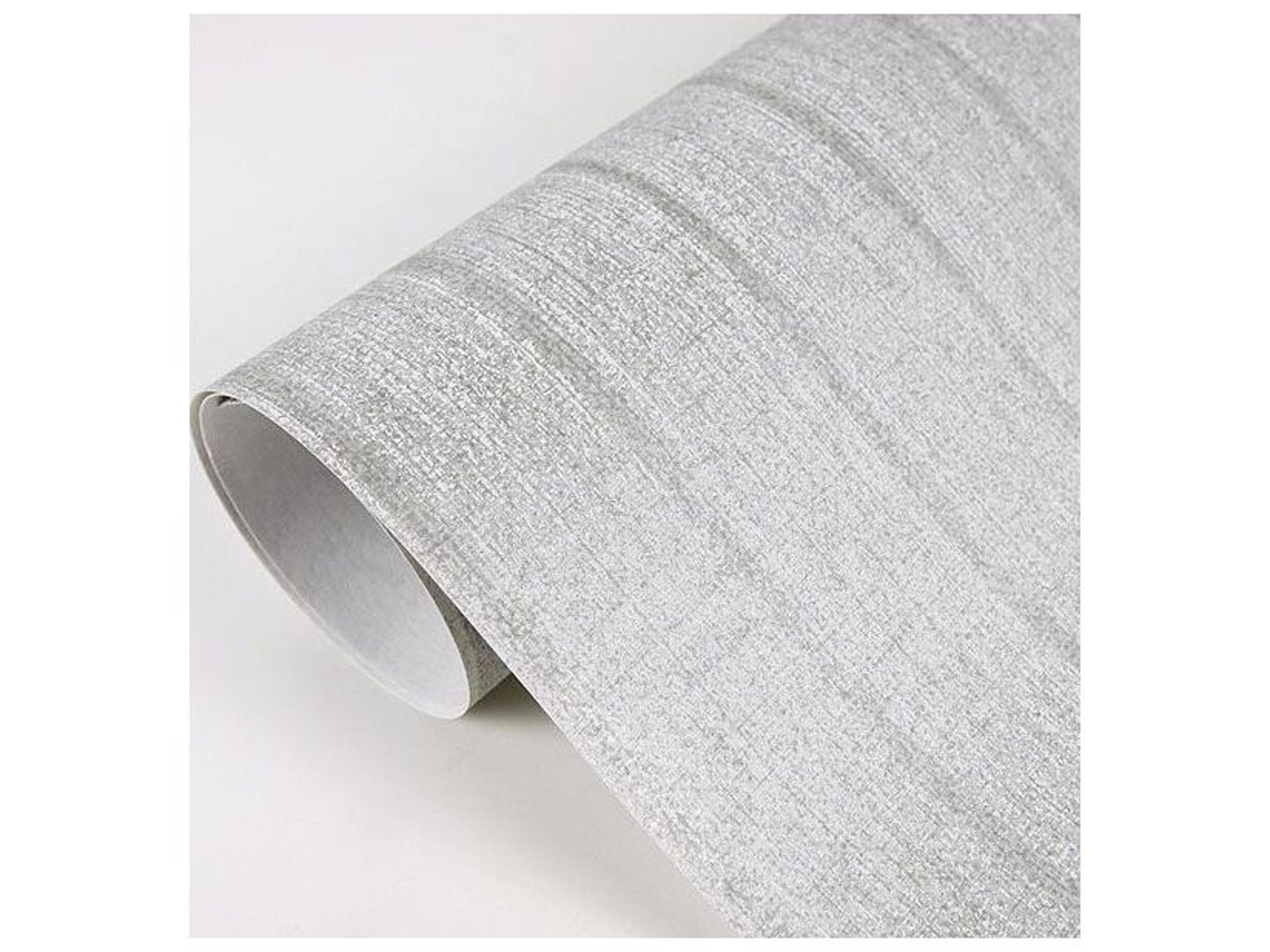 Brewster Home Fashions Riva Ramona Silver Stripe Texture Wallpaper