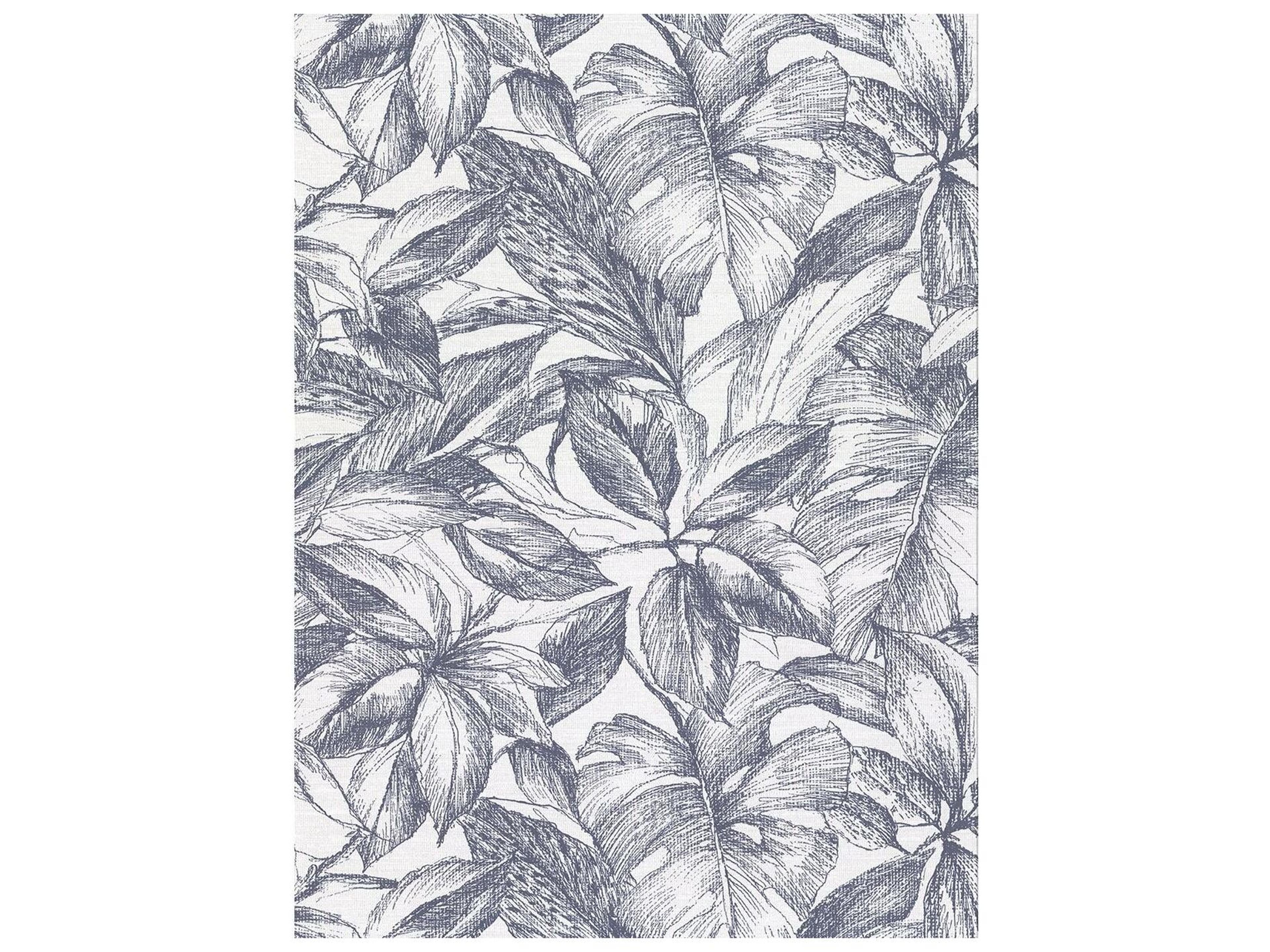 Warner Simone Denim Tropical Wallpaper