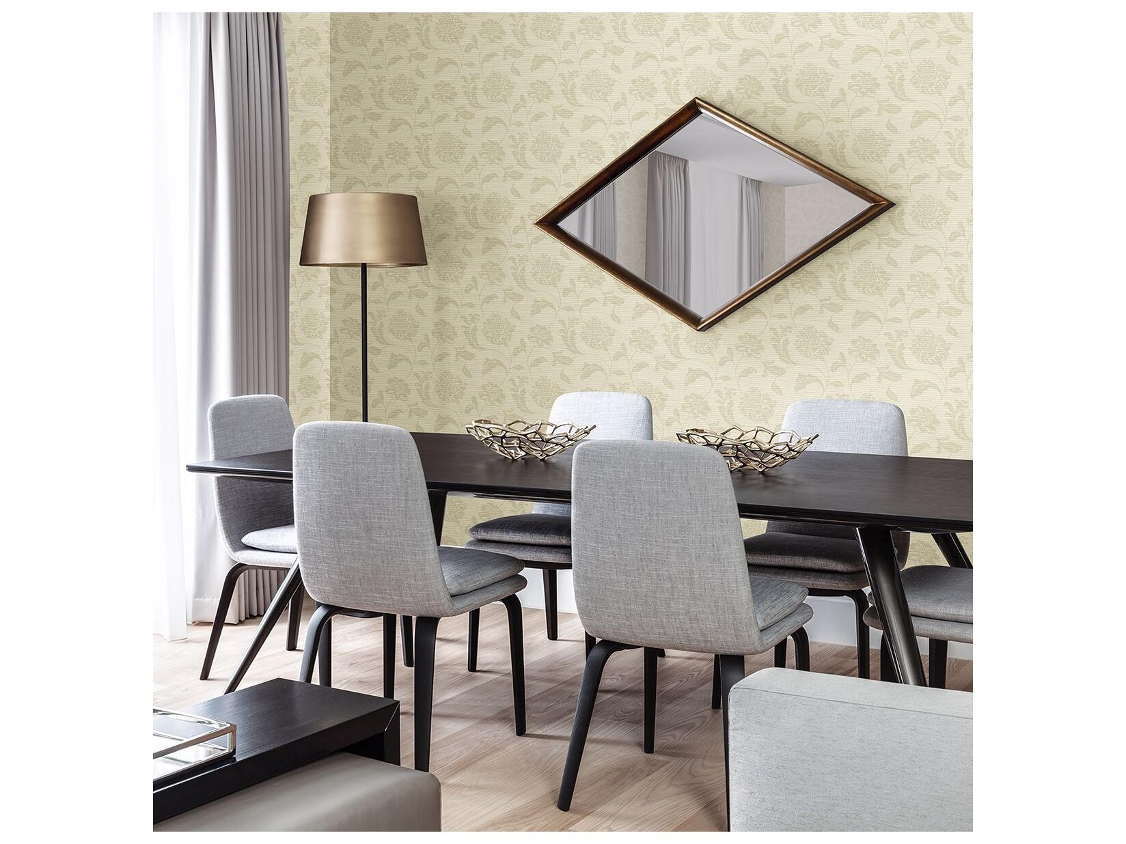 Brewster Home Fashions Warner Holiday Beige Jacobean Wallpaper