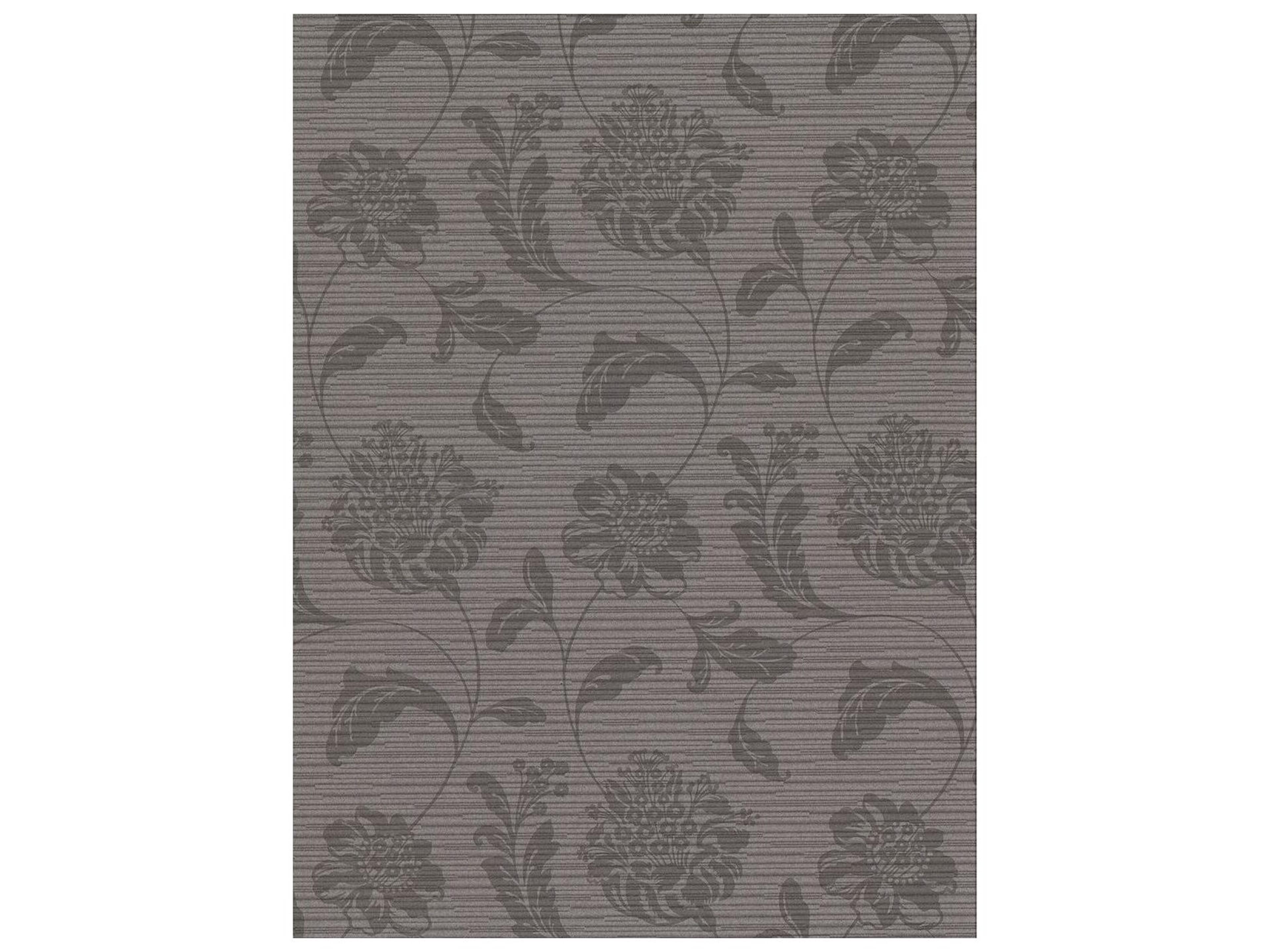 Warner Holiday Charcoal Jacobean Wallpaper