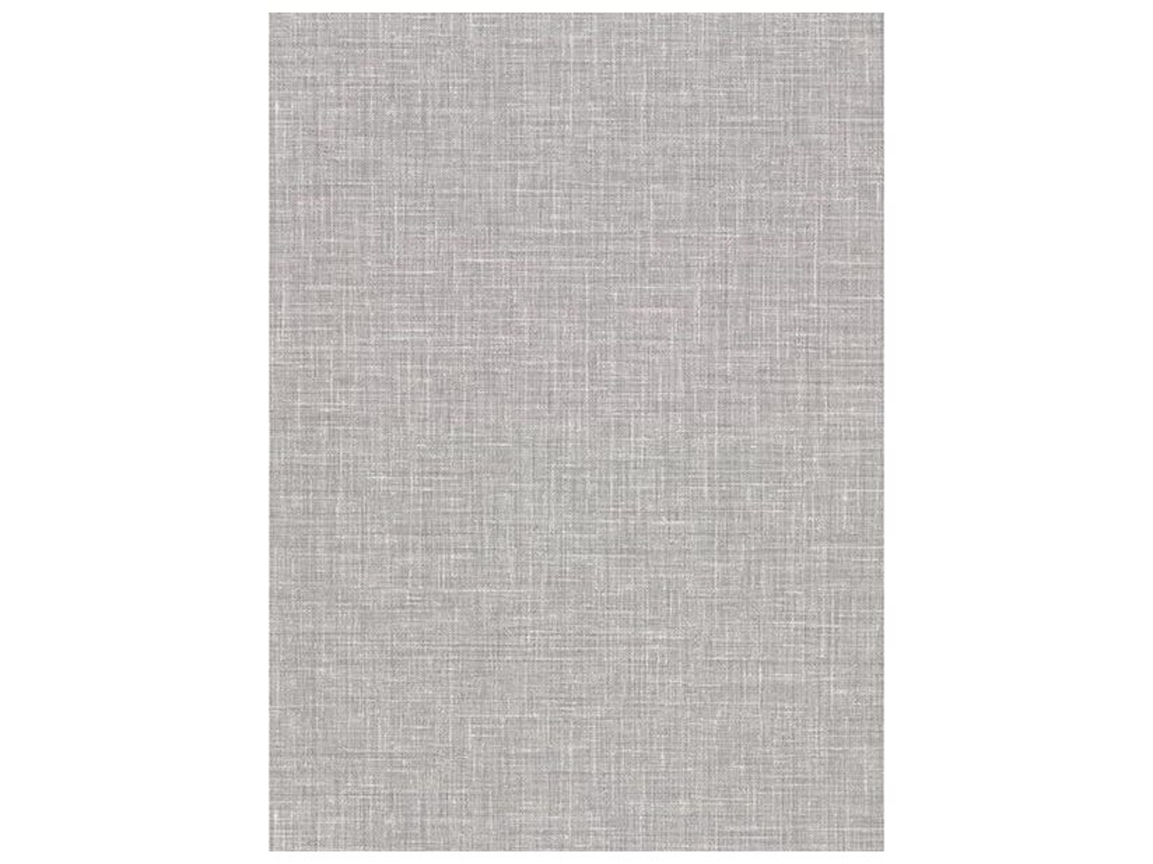 Warner Upton Grey Faux Linen Wallpaper