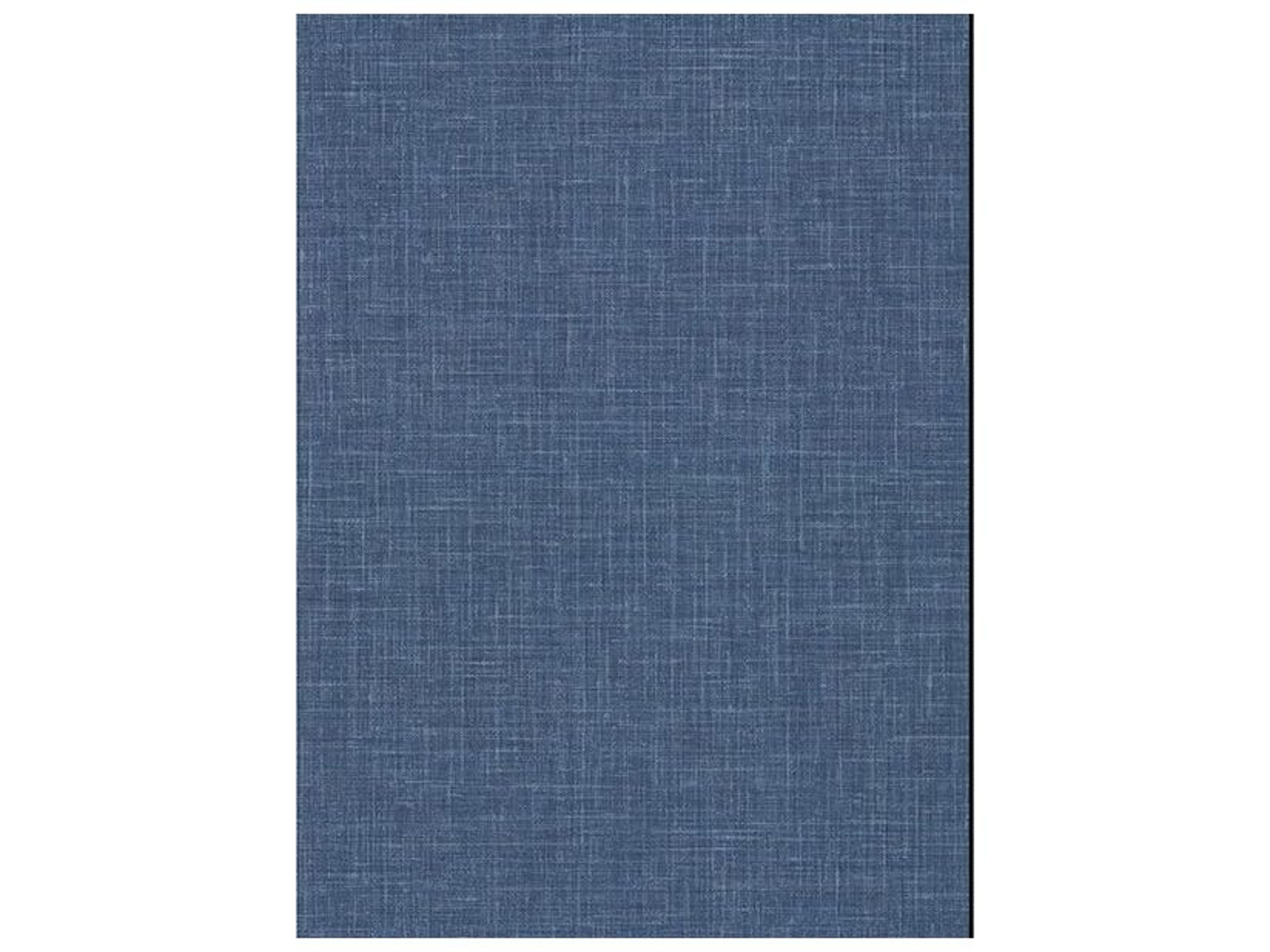 Warner Upton Indigo Faux Linen Wallpaper