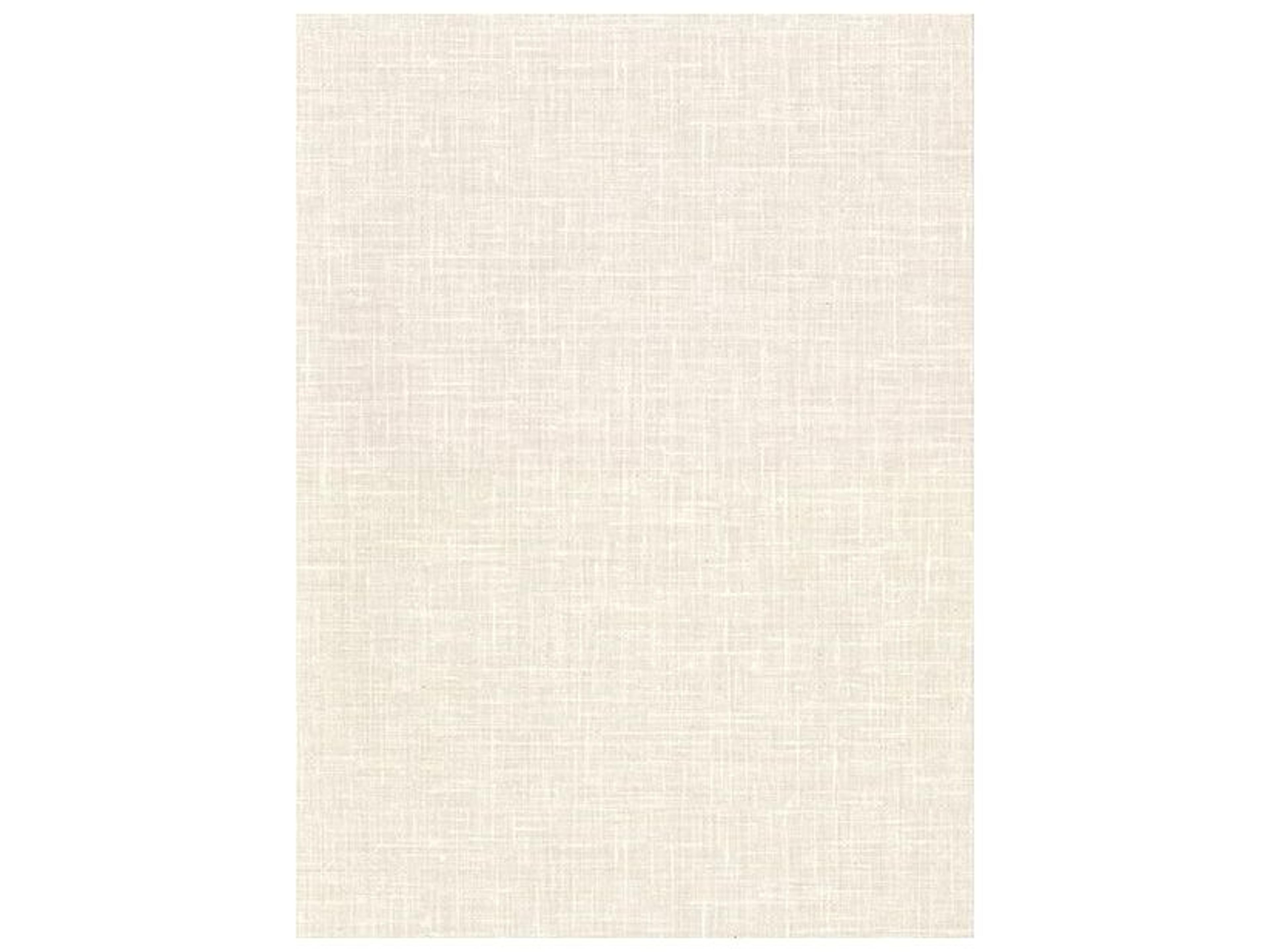 Warner Upton Cream Faux Linen Wallpaper