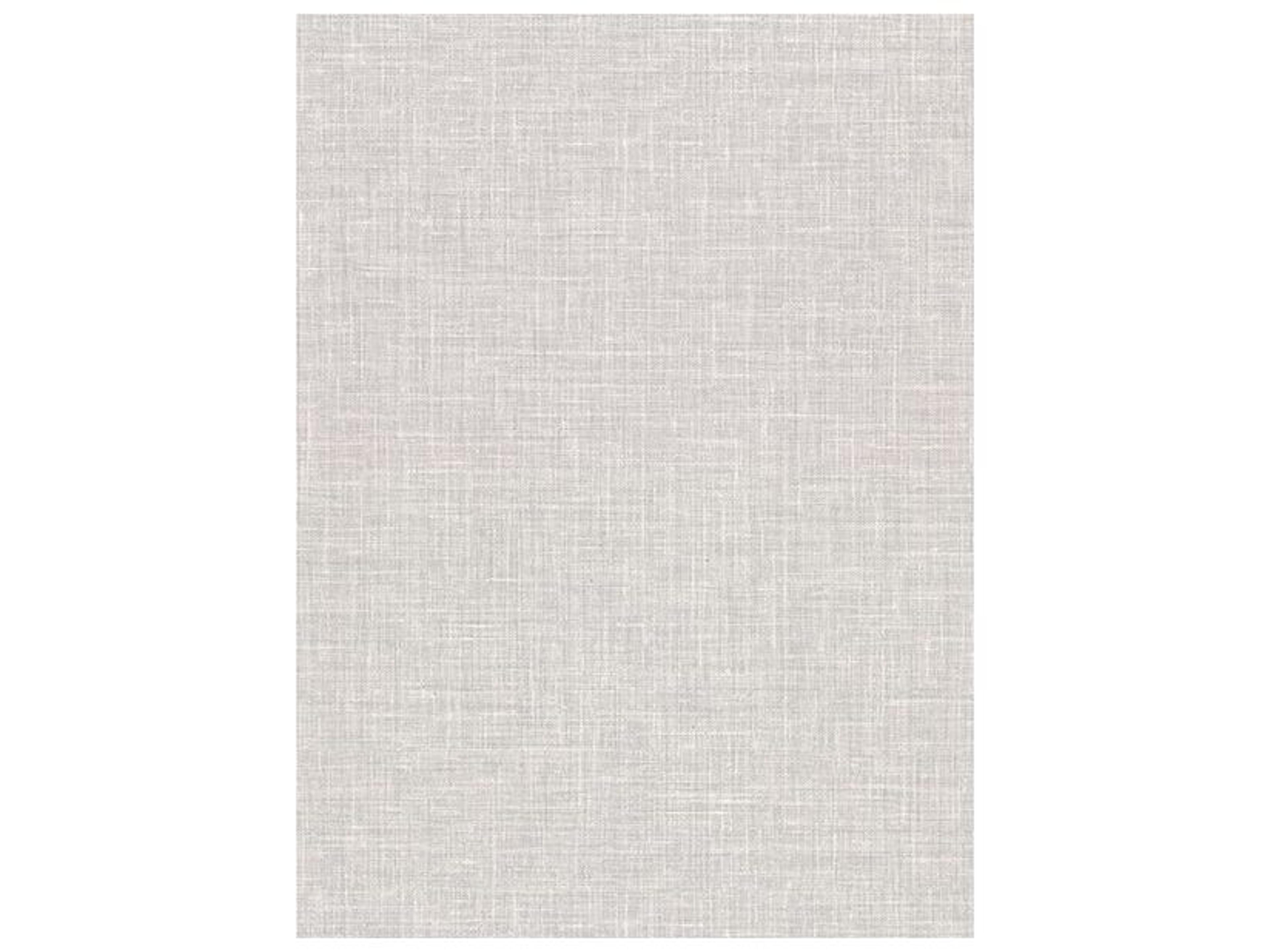 Warner Upton Light Grey Faux Linen Wallpaper