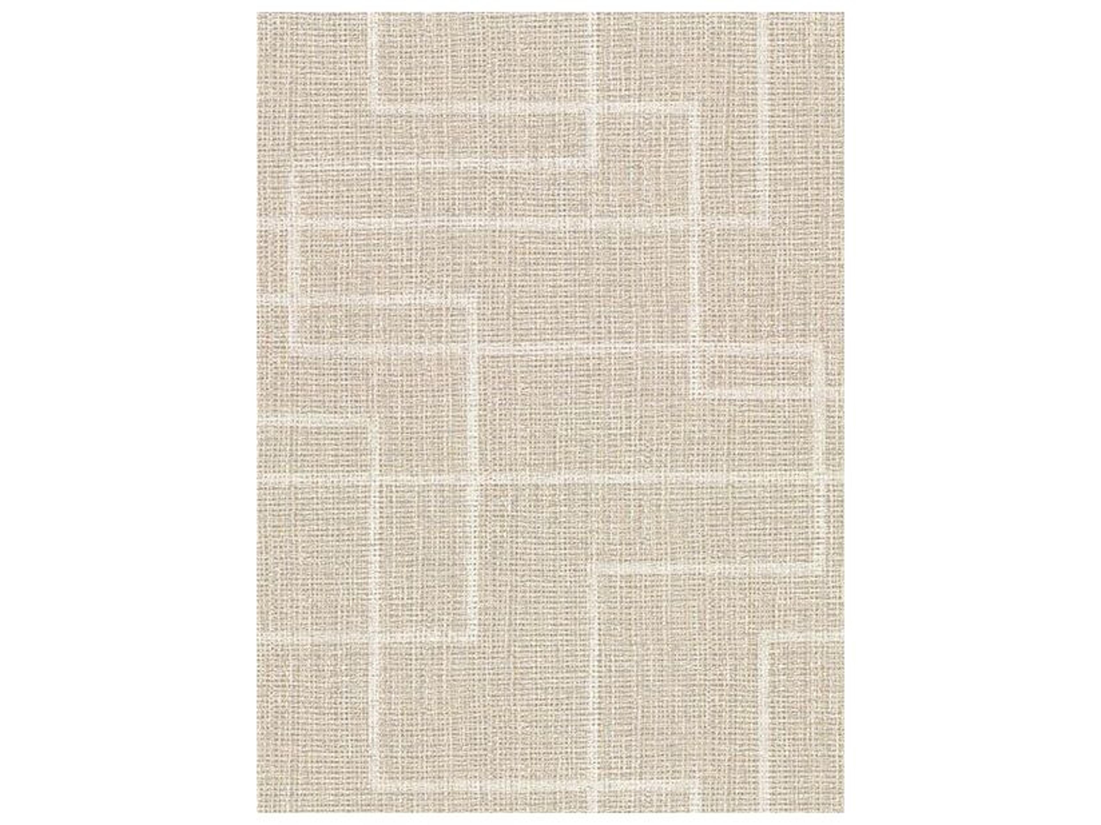 Warner Clarendon Wheat Geometric Faux Grasscloth Wallpaper