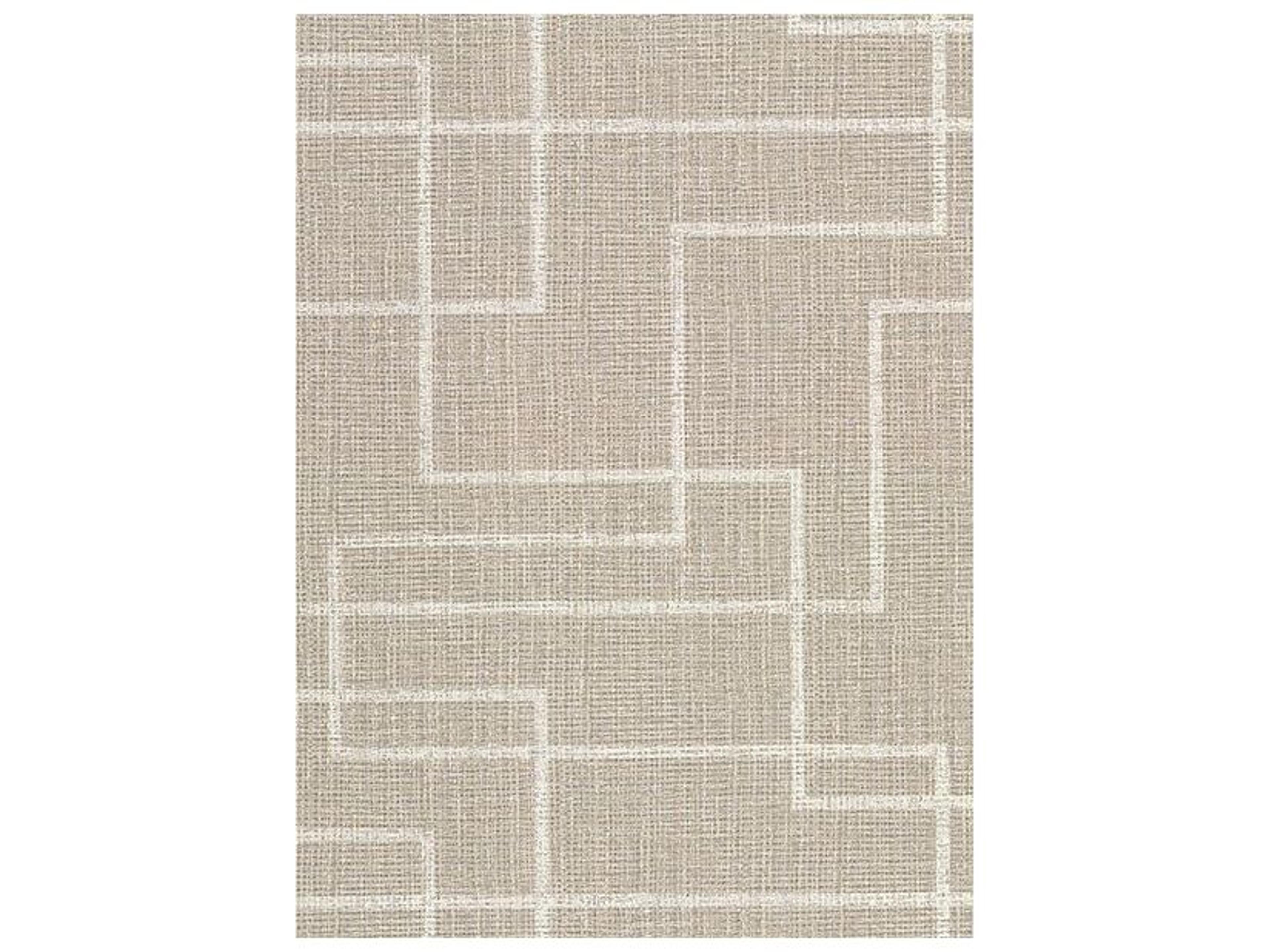Clarendon Brown Geometric Faux Grasscloth Wallpaper