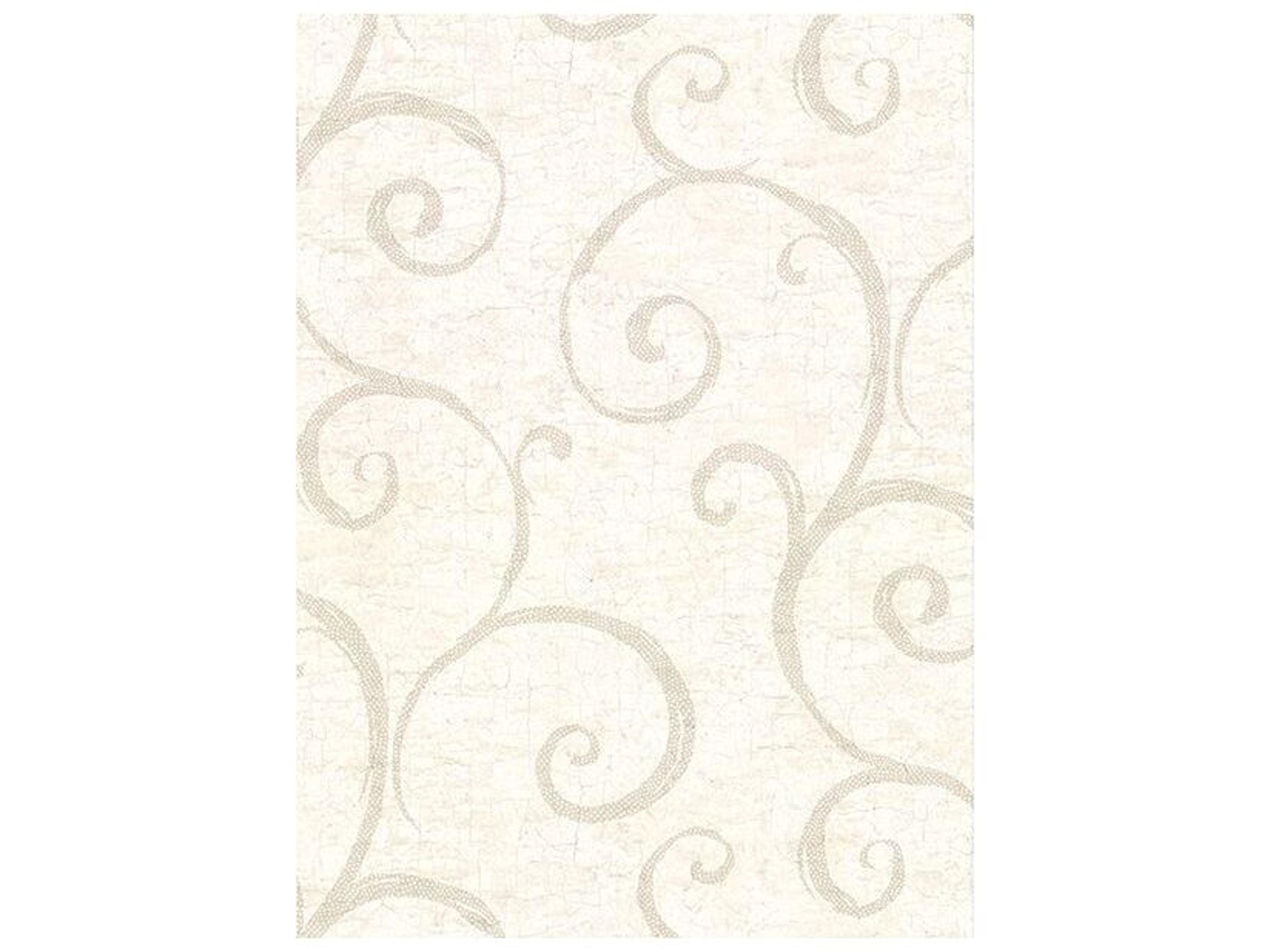 Warner Newbury Cream Geometric Faux Plaster Wallpaper