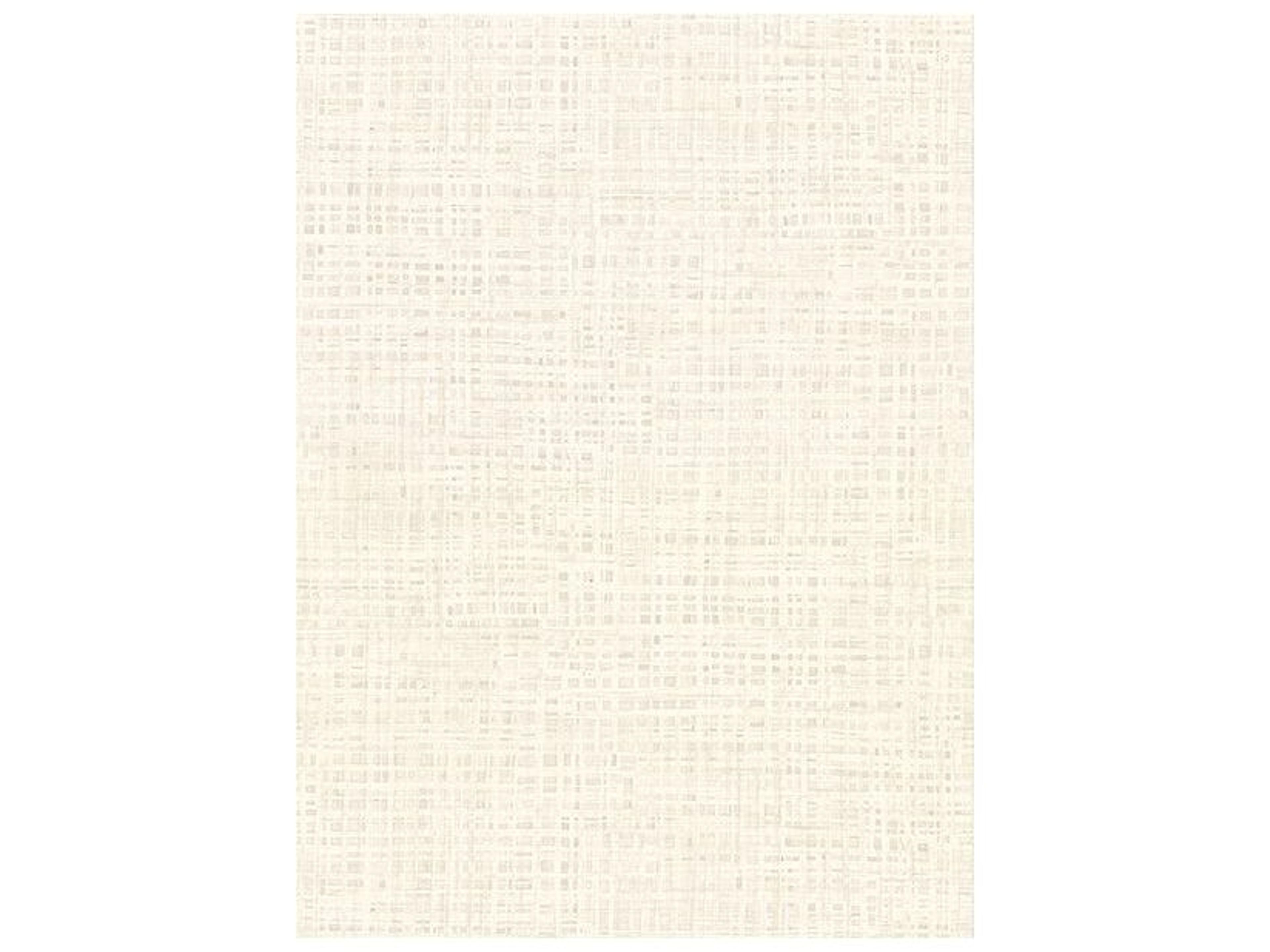 Warner Montgomery Off-White Distressed Faux Linen Wallpaper