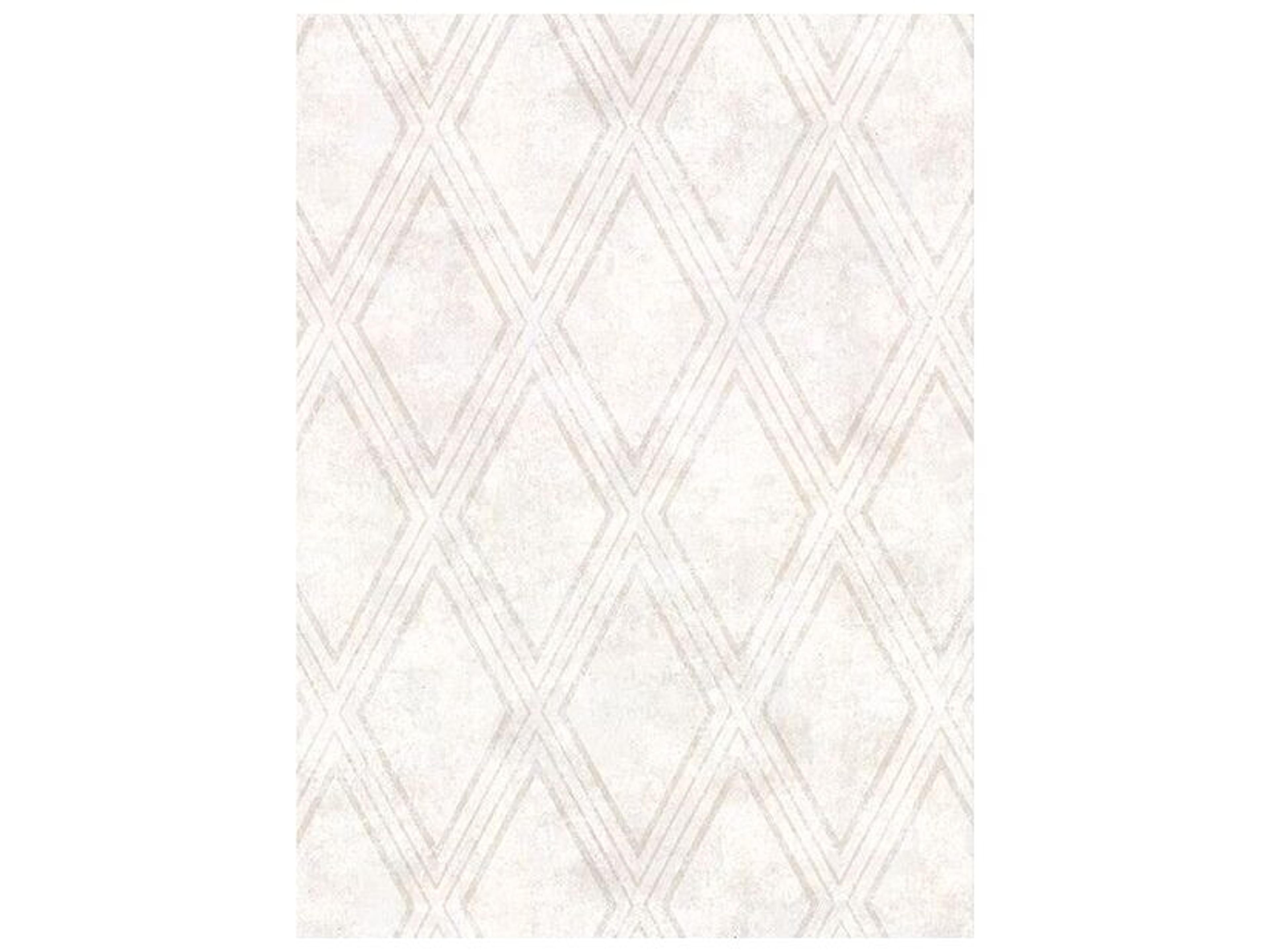 Warner Dartmouth Cream Faux Plaster Geometric Wallpaper