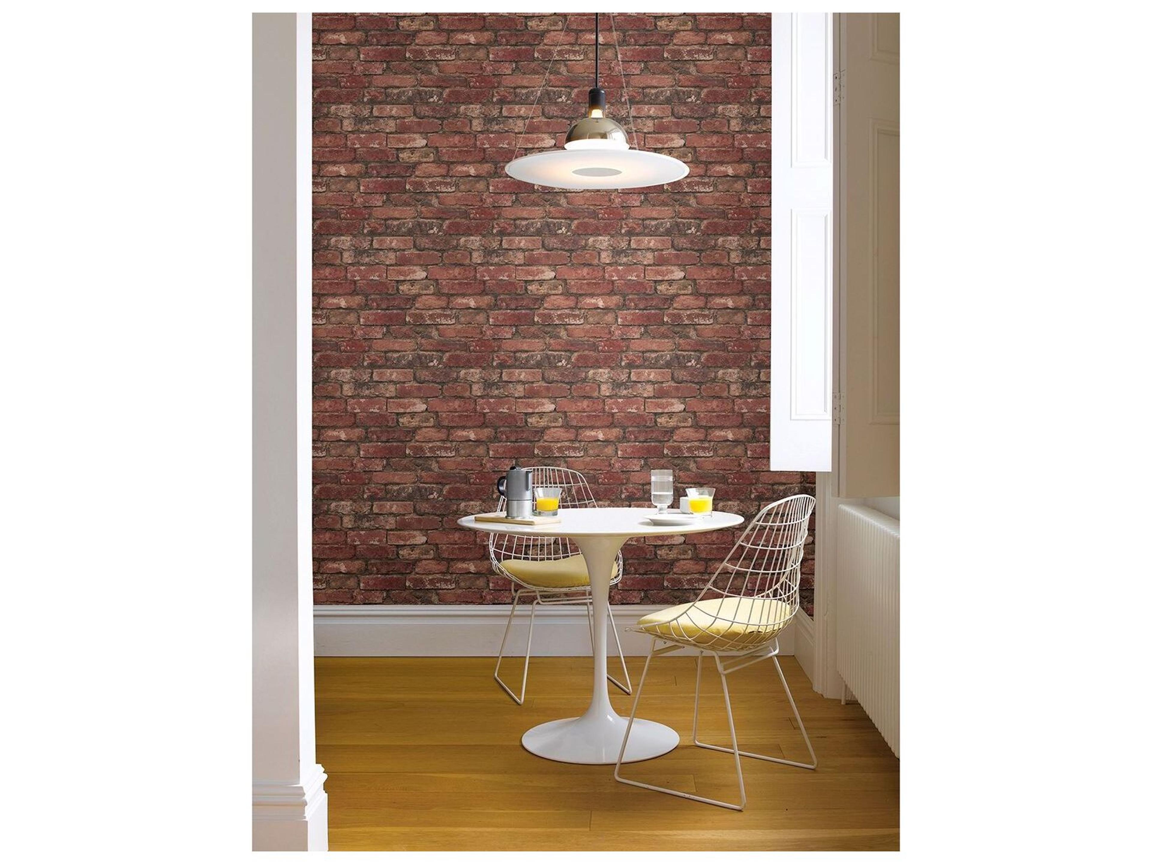 Brewster Home Fashions A-street Prints Debs Red Exposed Brick Wallpaper