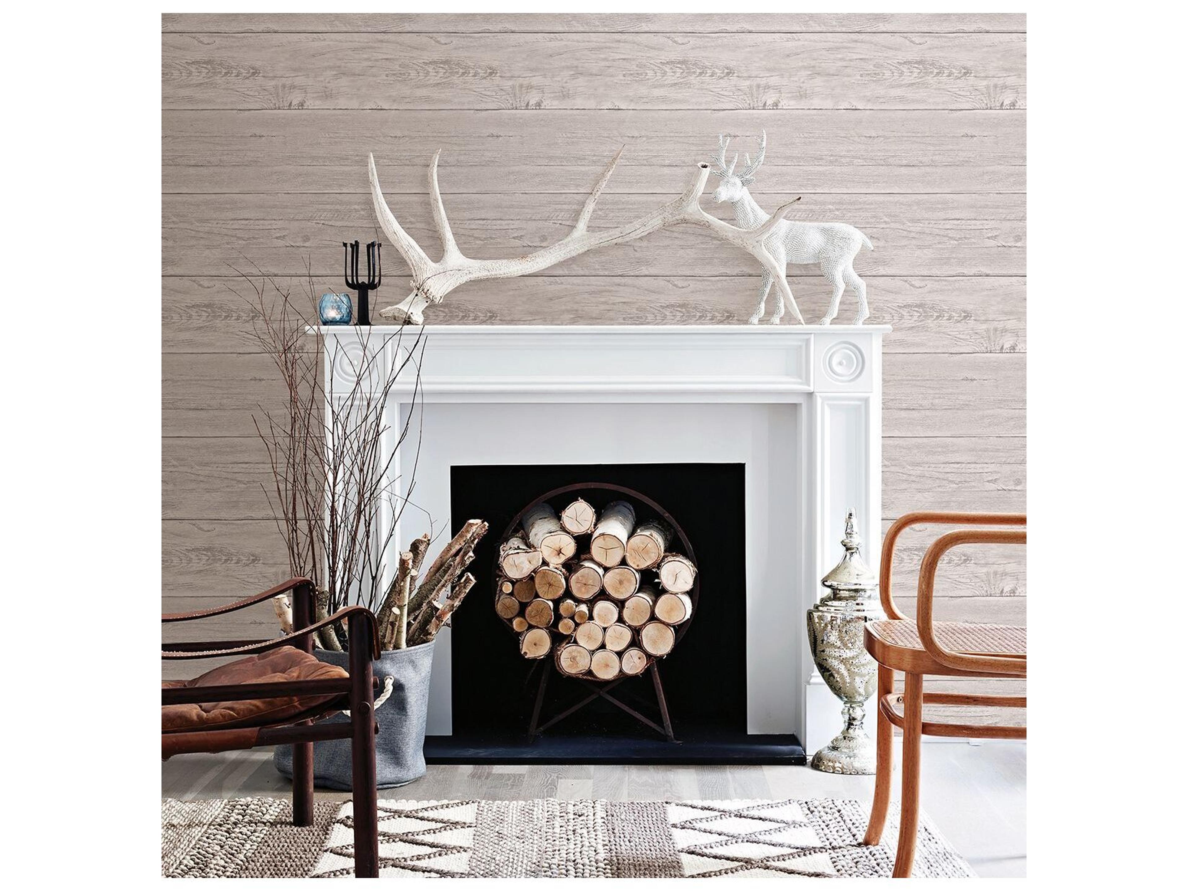 Brewster Home Fashions A-street Prints Colleen Dove Washed Boards Wallpaper