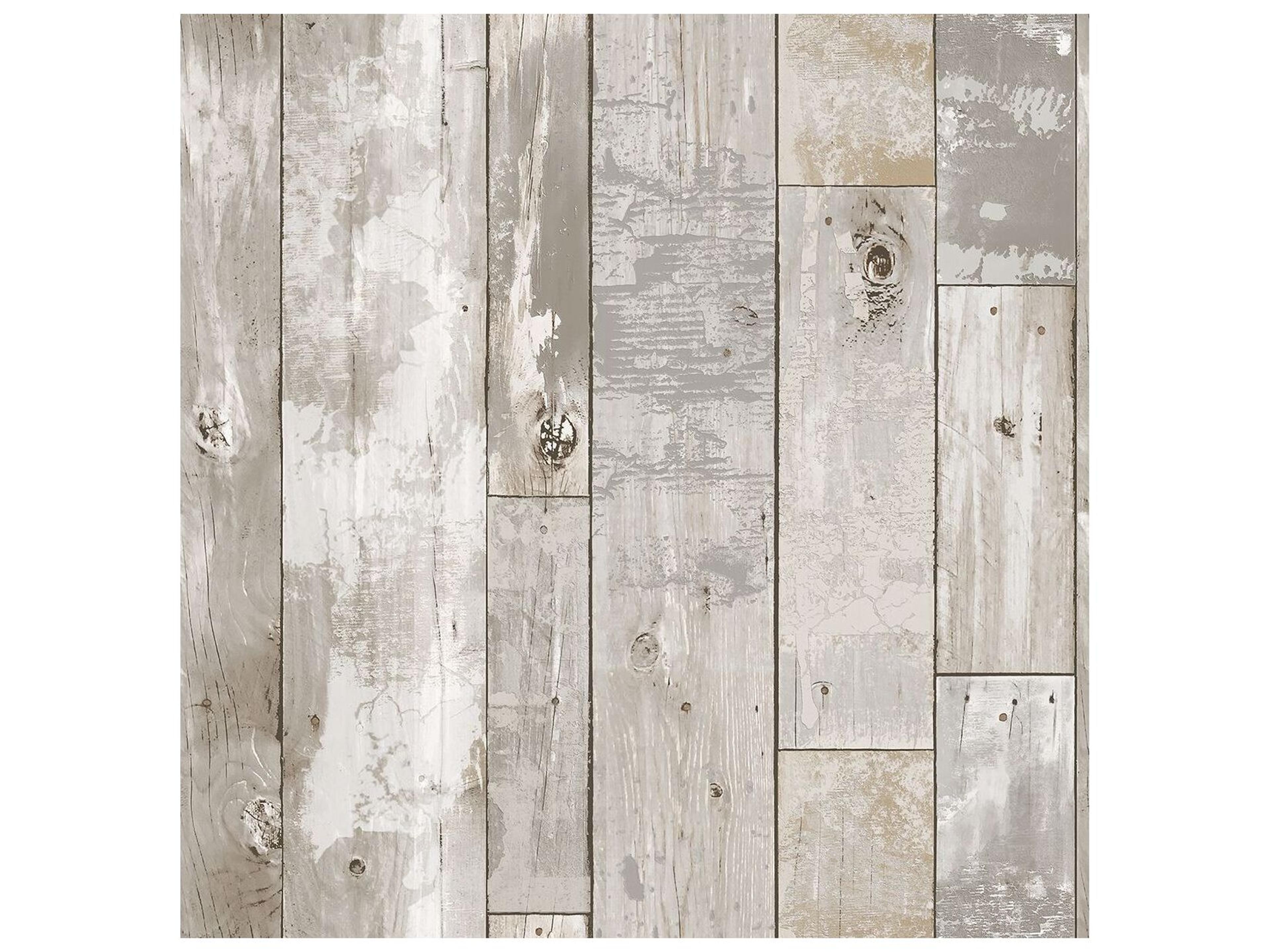 A-street Prints Deena Light Grey Weathered Wood Wallpaper