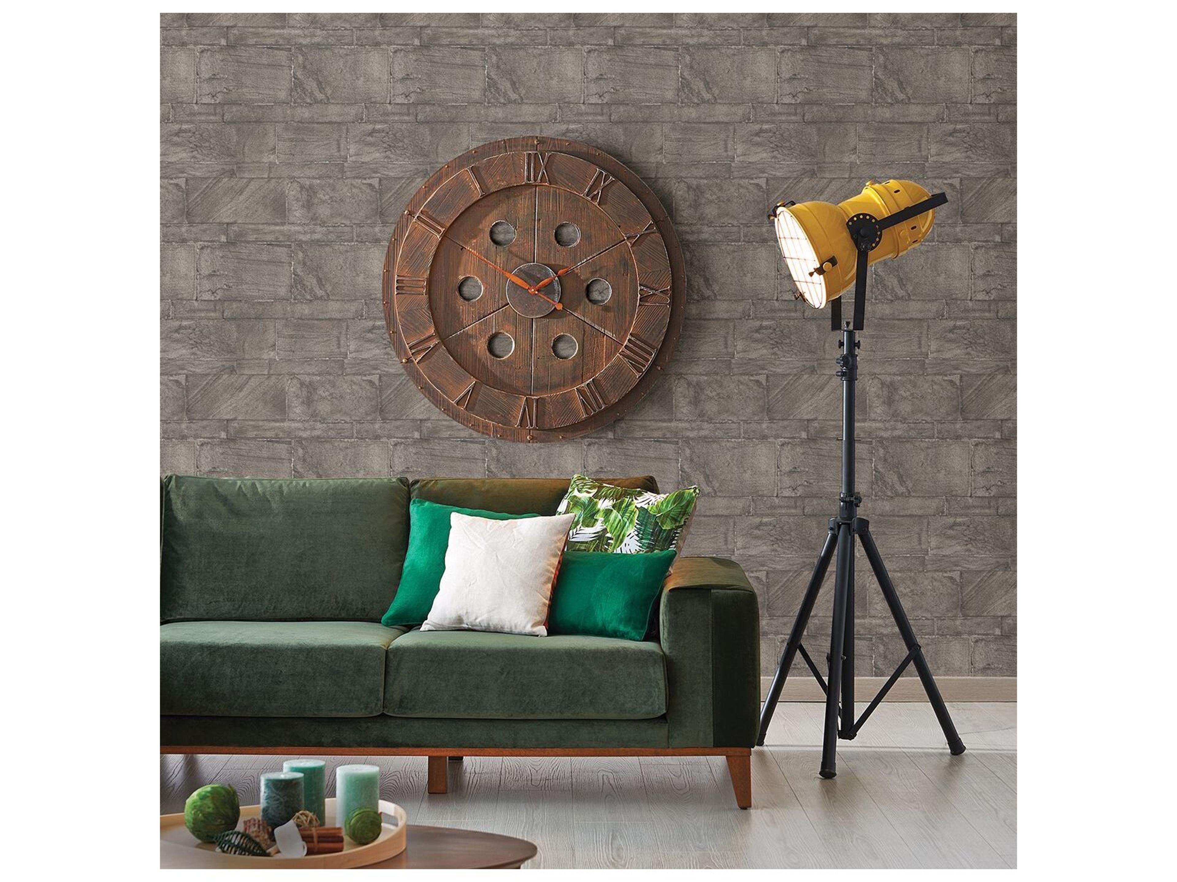 Brewster Home Fashions A-street Prints Murray Dark Grey Stone Wall Wallpaper