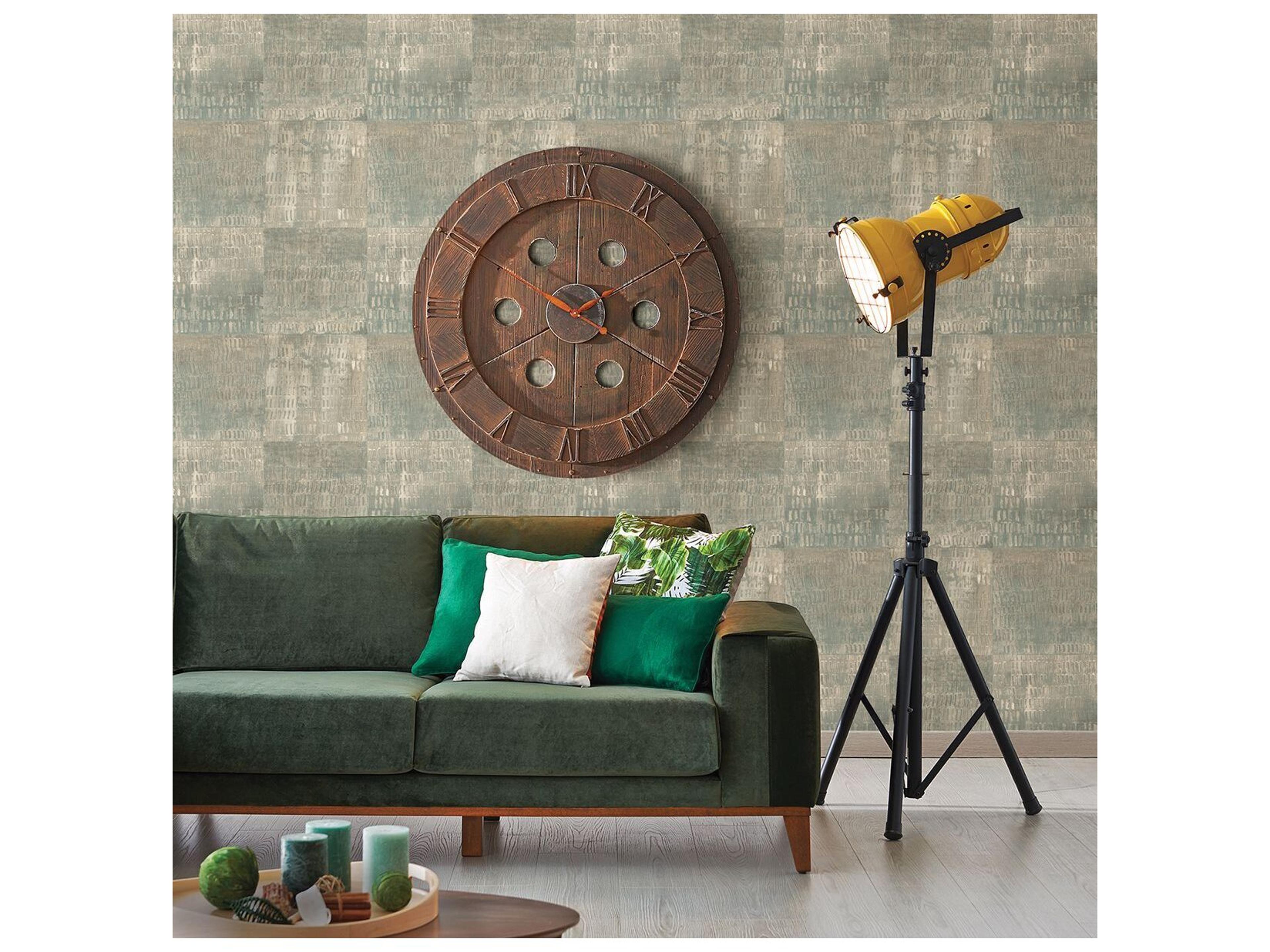 Brewster Home Fashions A-street Prints Conundrum Sage Faux Metal Wallpaper