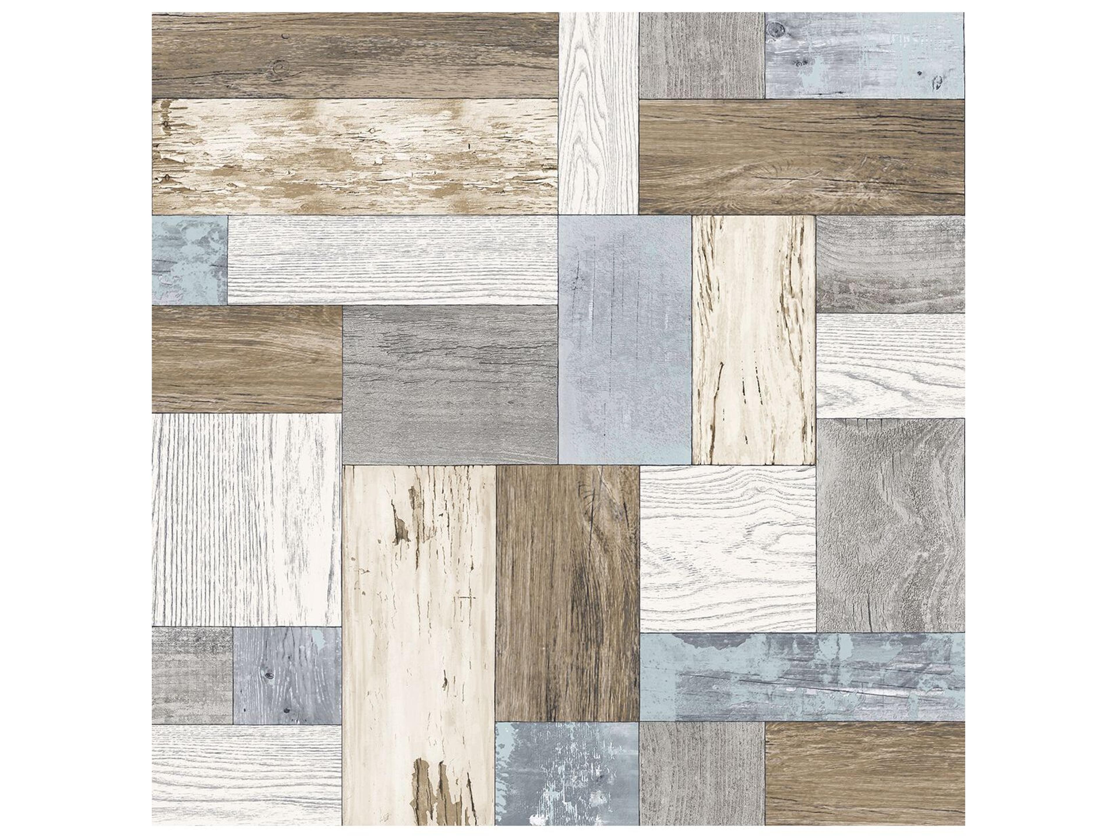 A-street Prints Knock on Wood Multicolor Distressed Wallpaper