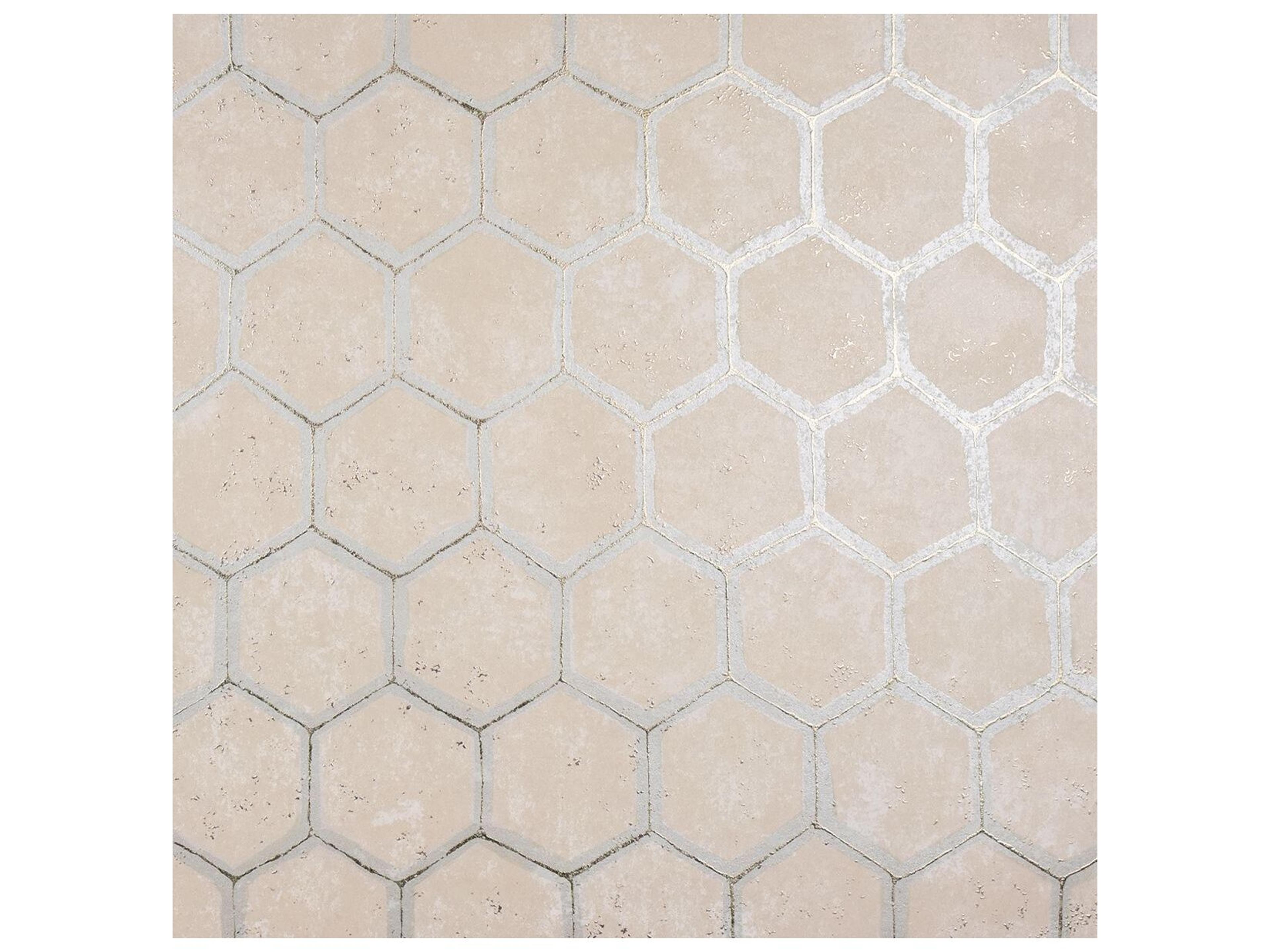 Polished Starling Copper Honeycomb Wallpaper