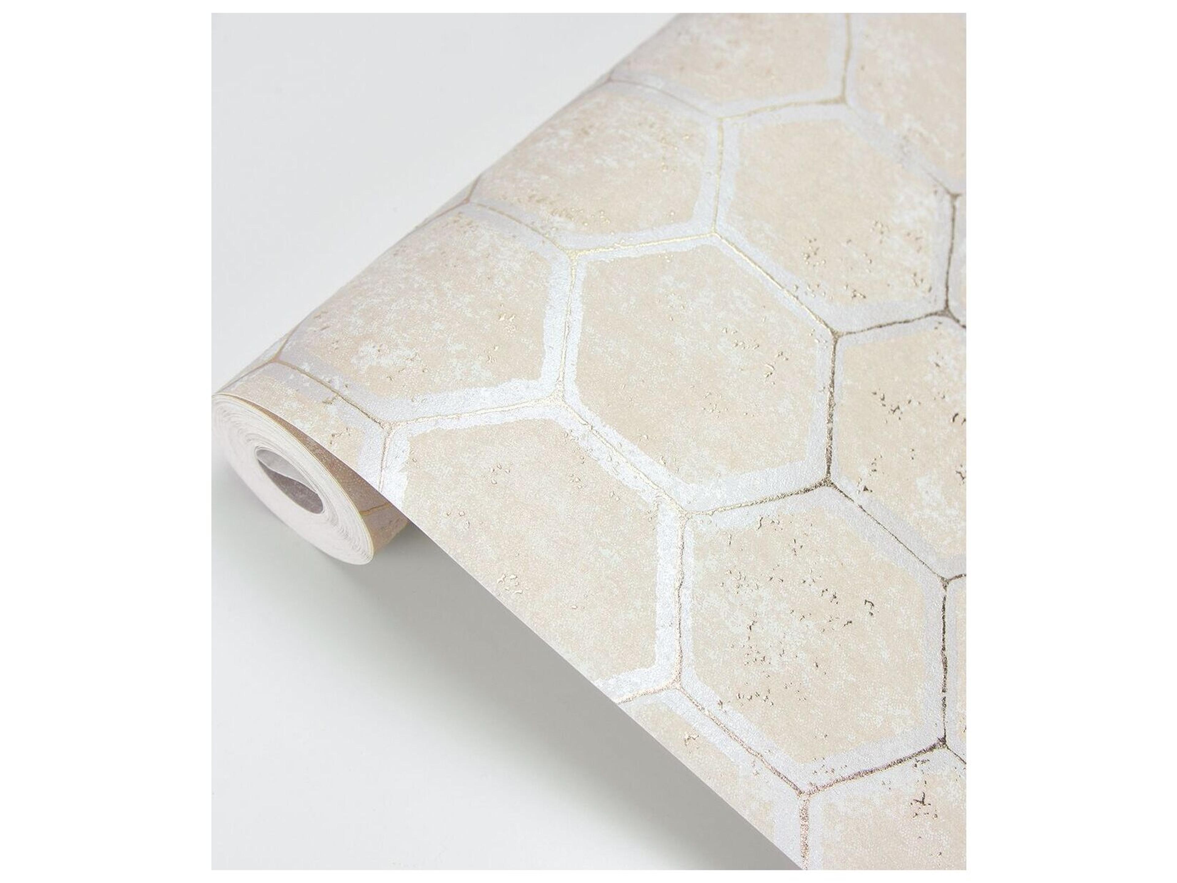 Brewster Home Fashions Polished Starling Copper Honeycomb Wallpaper