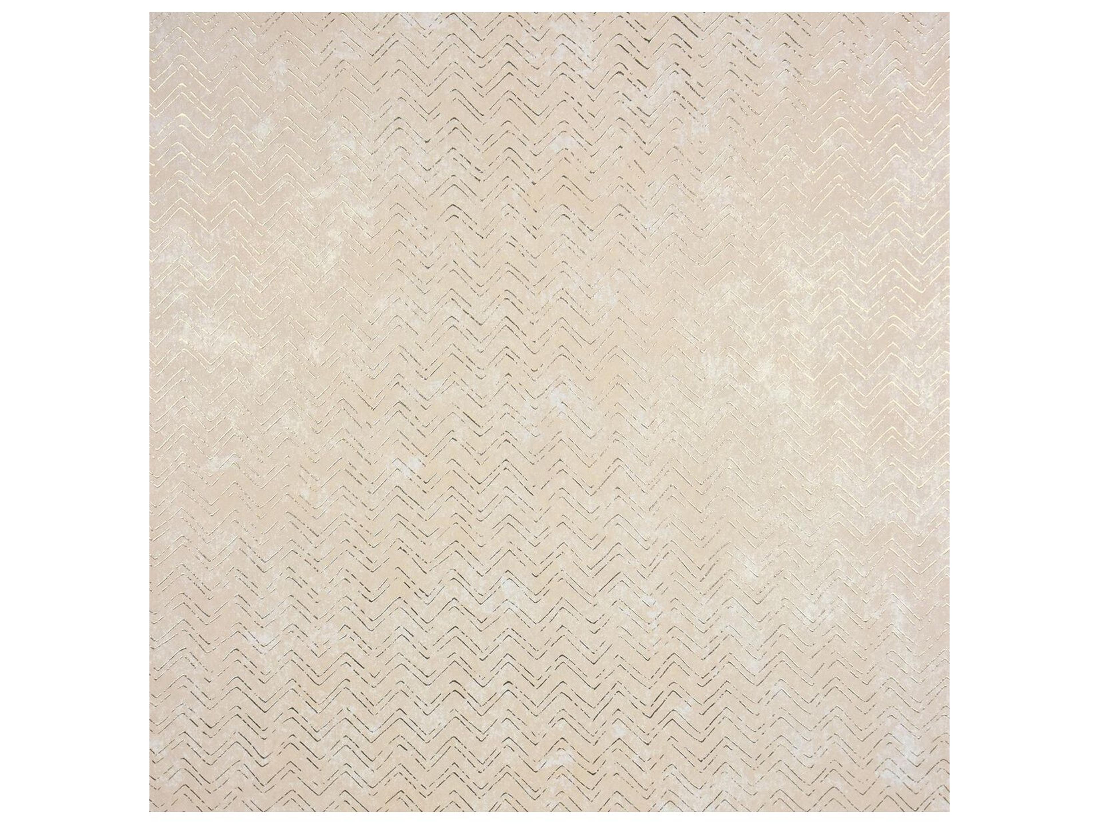 Polished Luna Copper Distressed Chevron Wallpaper